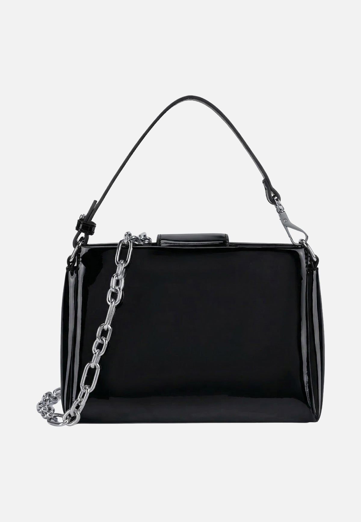 Seidenfelt Mariehamn Patent Black Bolso de noche