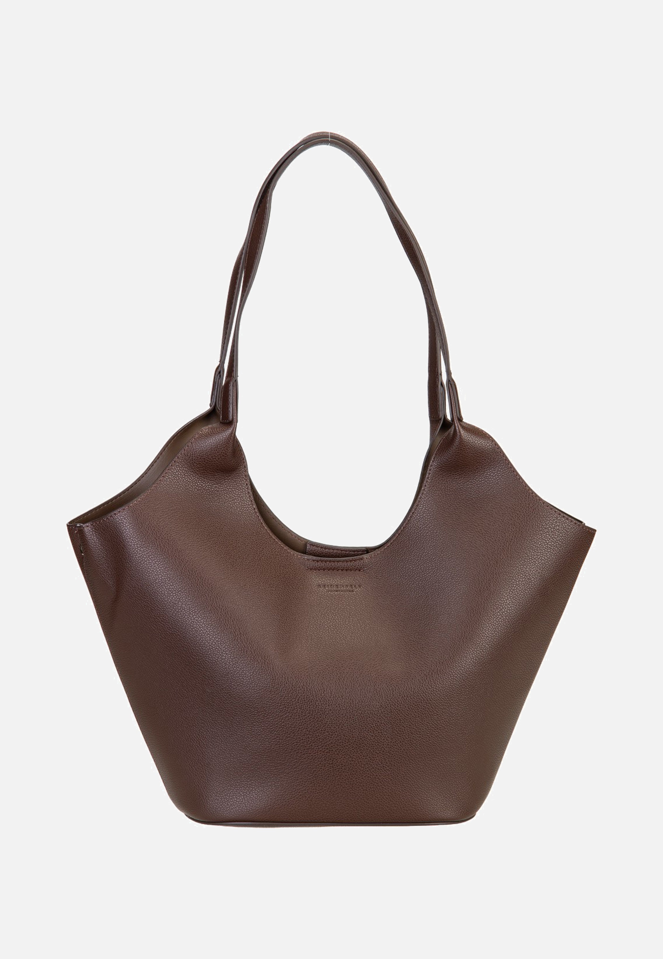 Seidenfelt Nelma Tulip Shopper Dark Brown Shopper