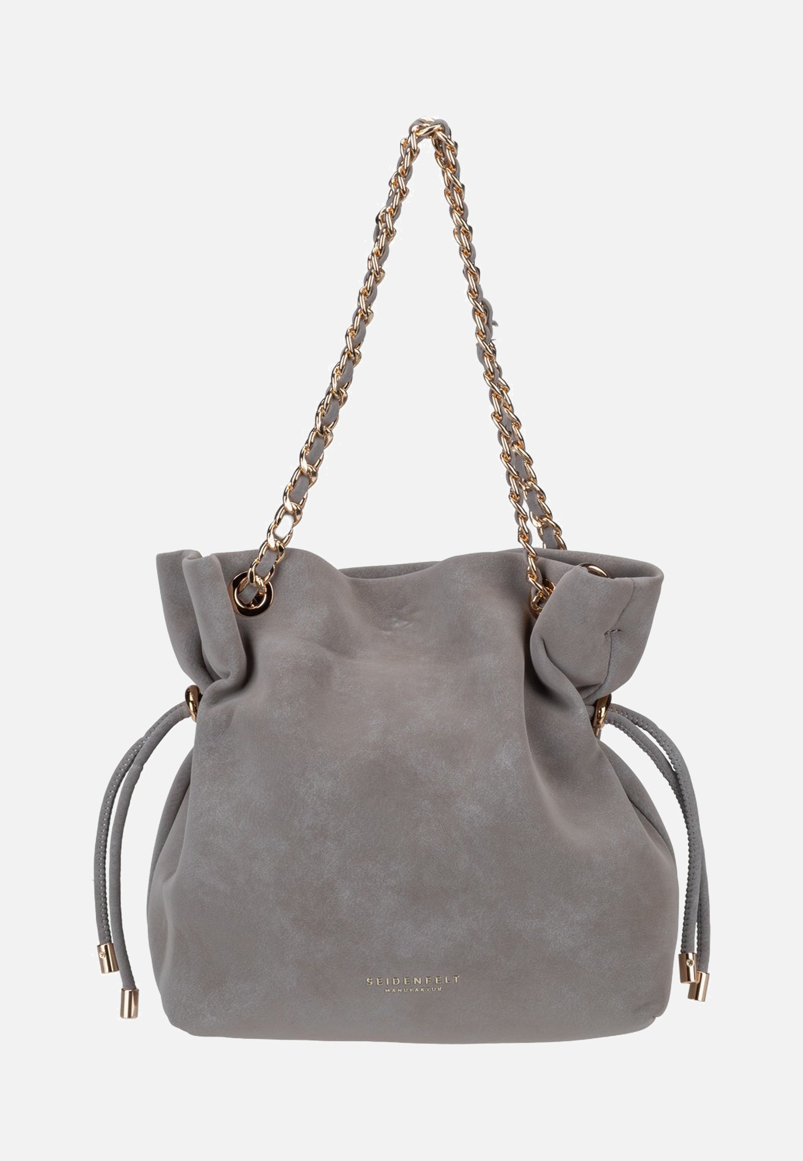 Seidenfelt Rena Handbag Grey Hobo Bag