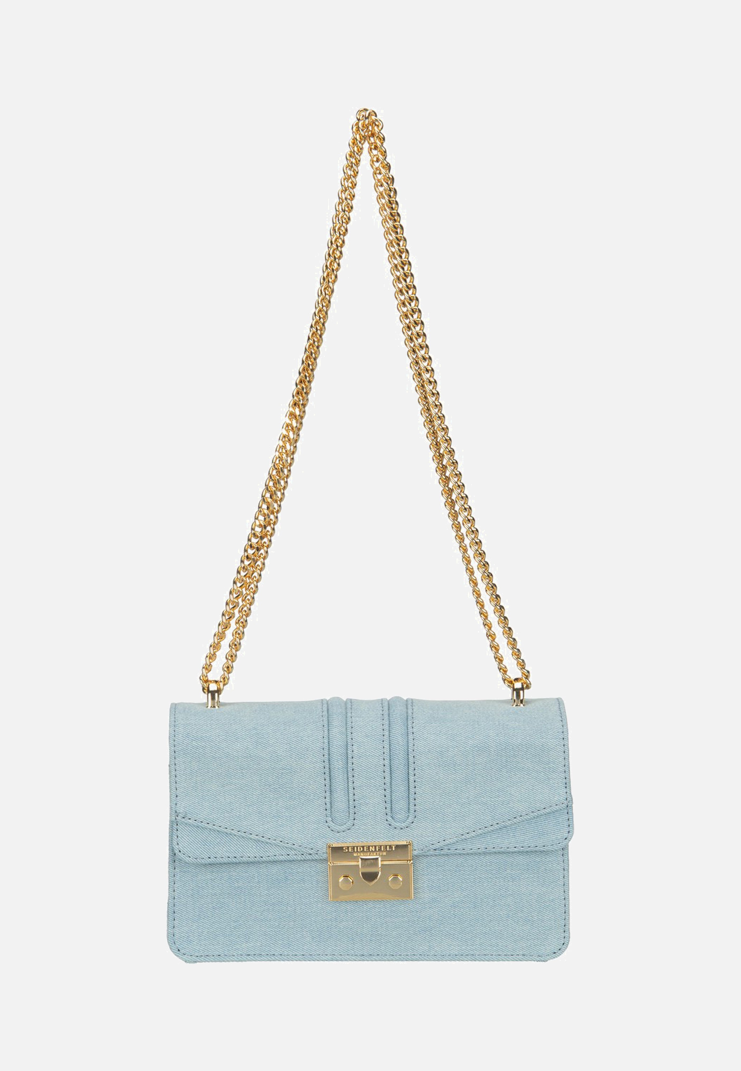 Seidenfelt - Roros East-West Denim In Blue - Evening Bag | Neutral-Image
