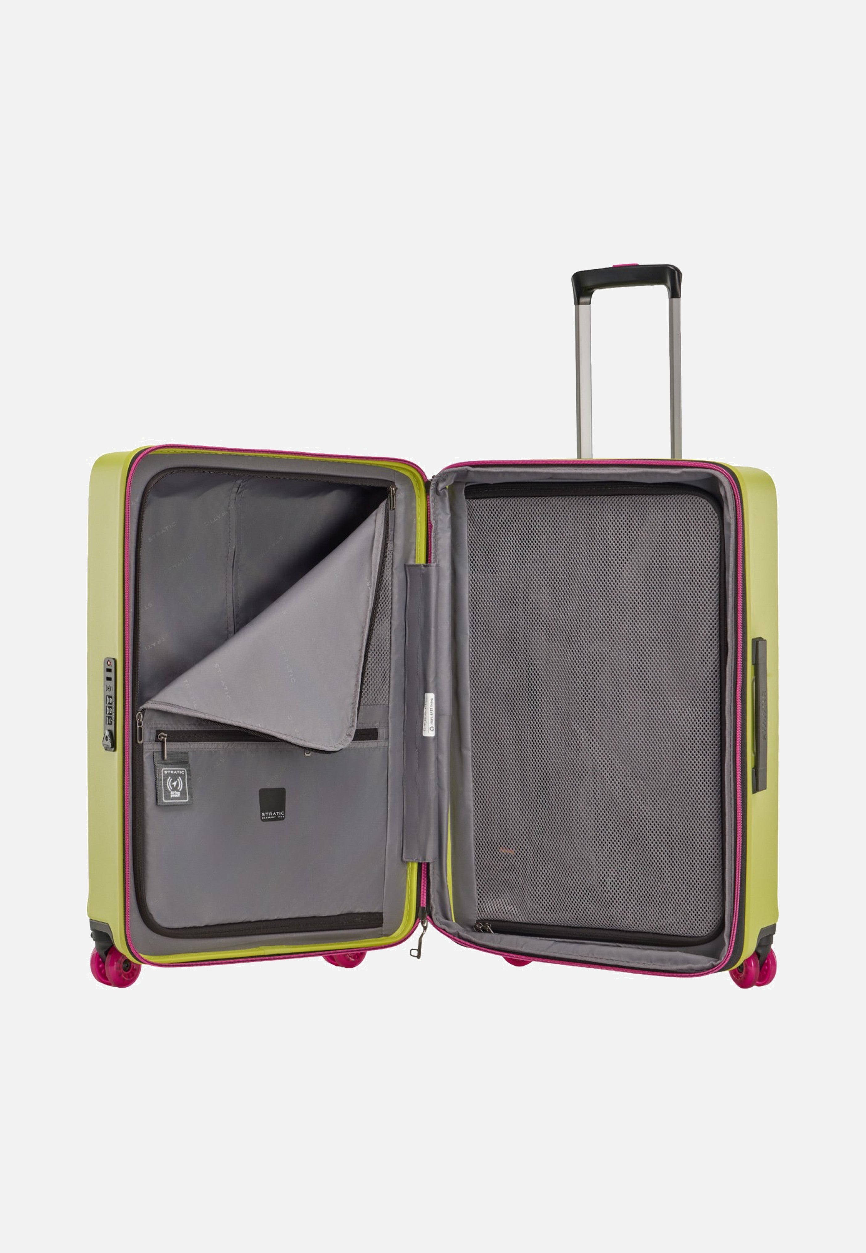 Stratic Buzz Trolley M Lime Green Suitcase