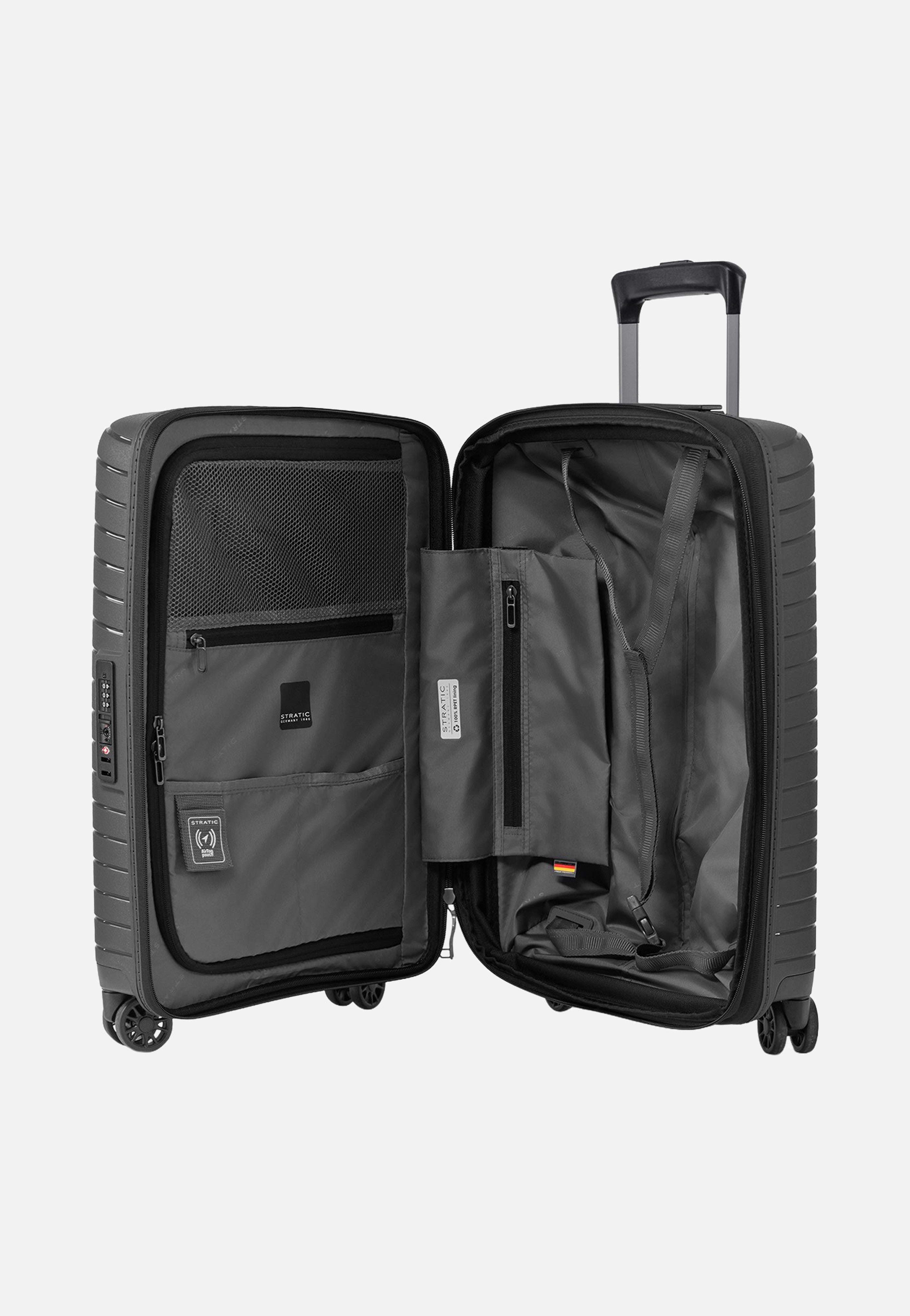 Stratic Novium SL Trolley S Black Suitcase