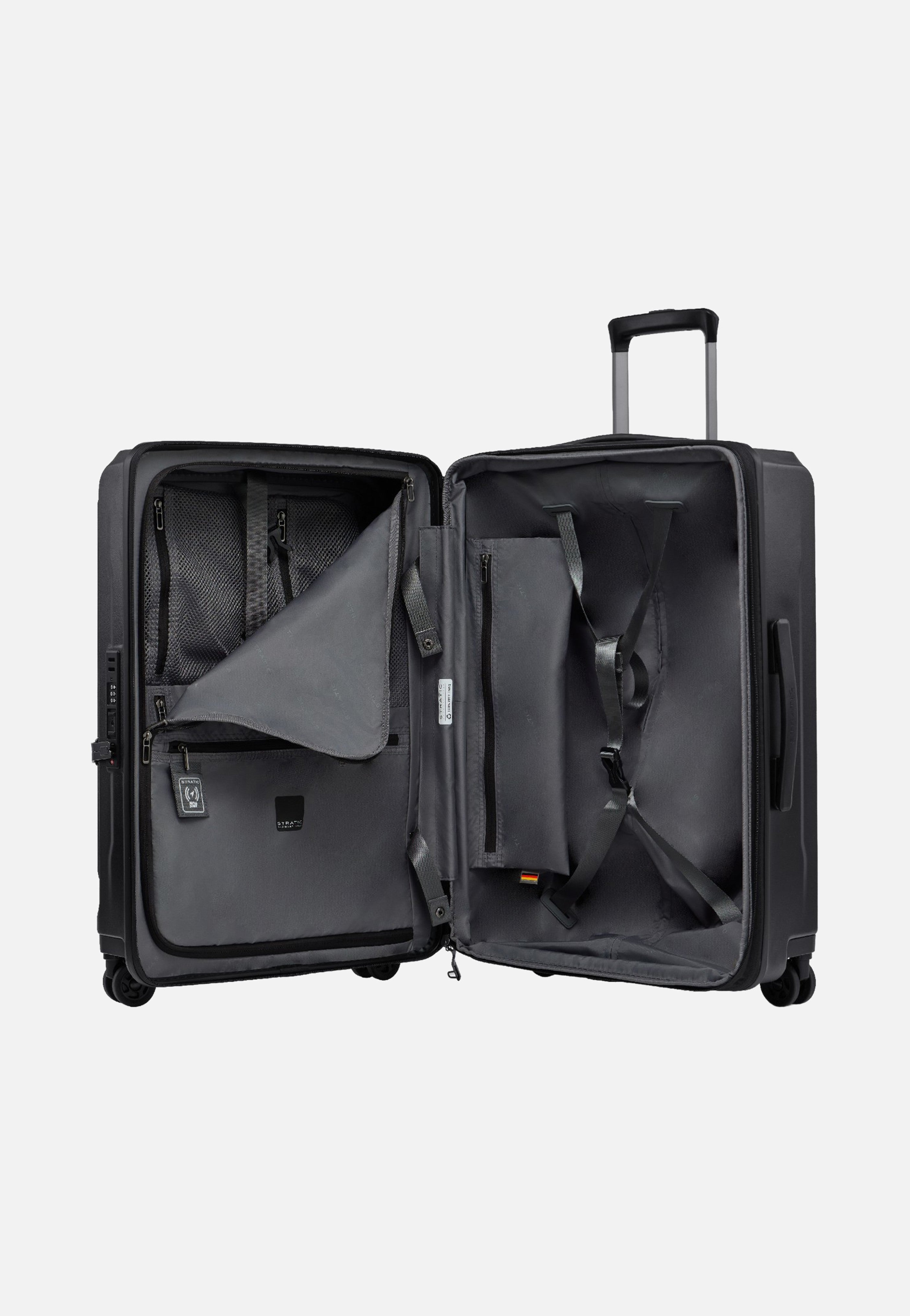 Stratic Phoenix ML Trolley M Black Suitcase