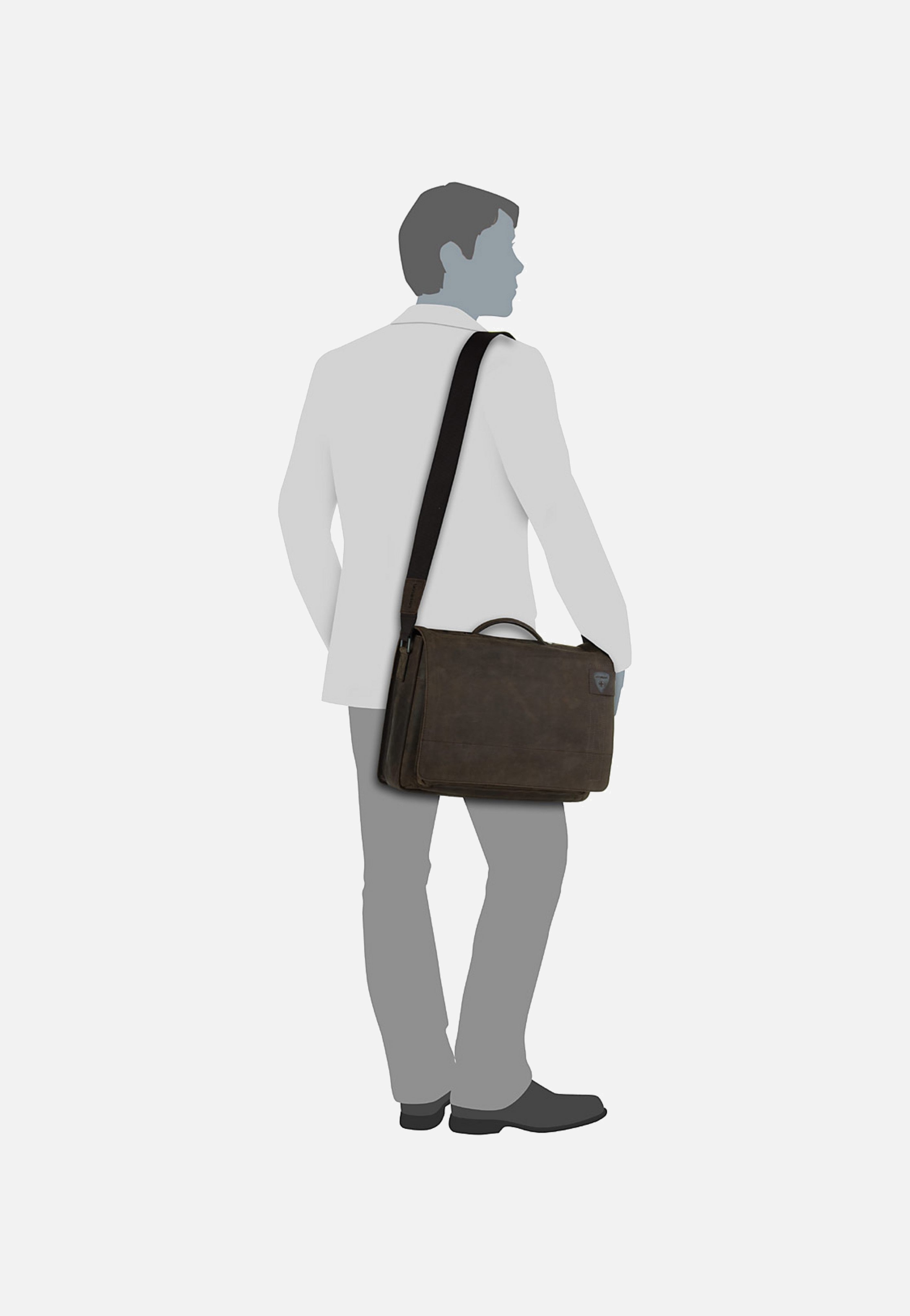 Strellson Richmond Briefbag L Dark Brown Briefcase