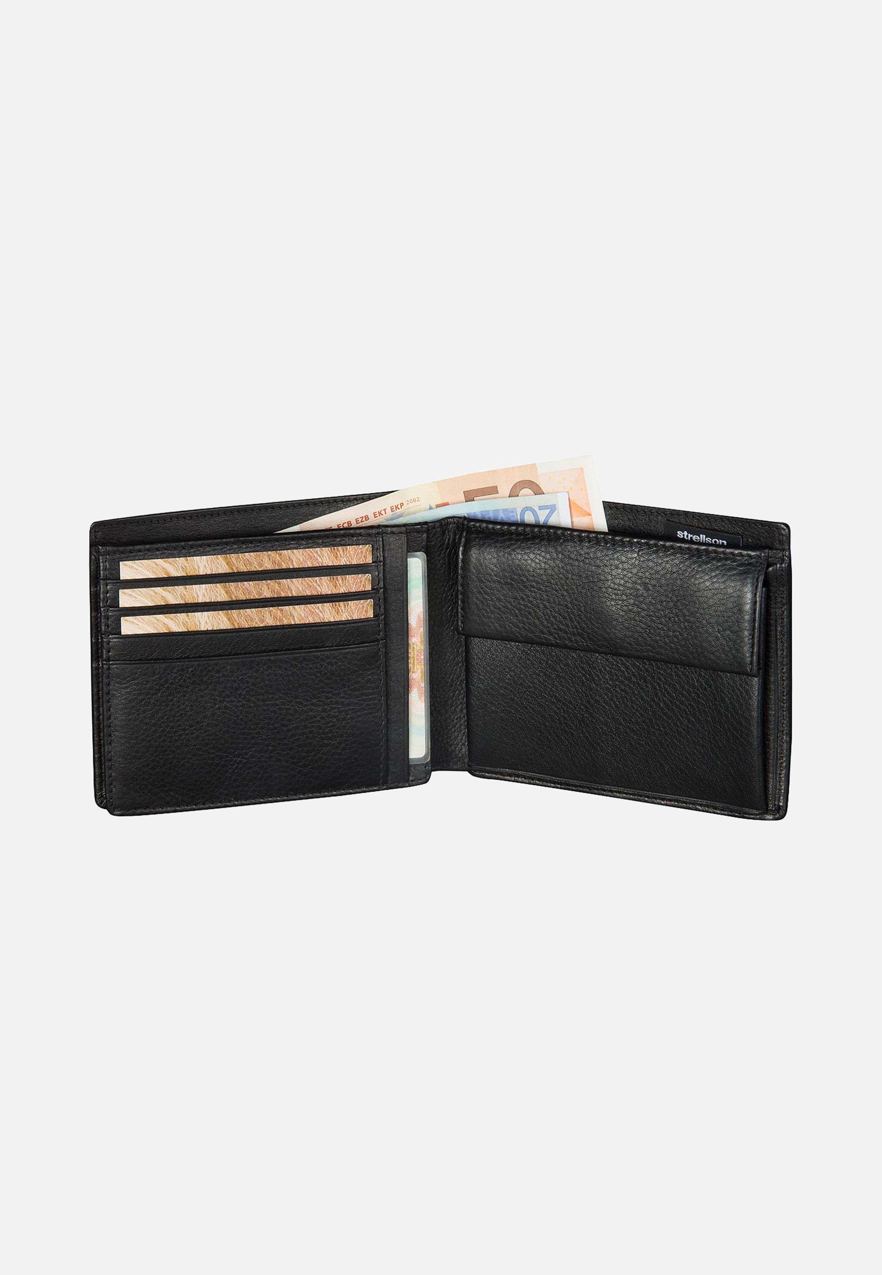 Strellson Carter Bill Fold H8 Black Wallet