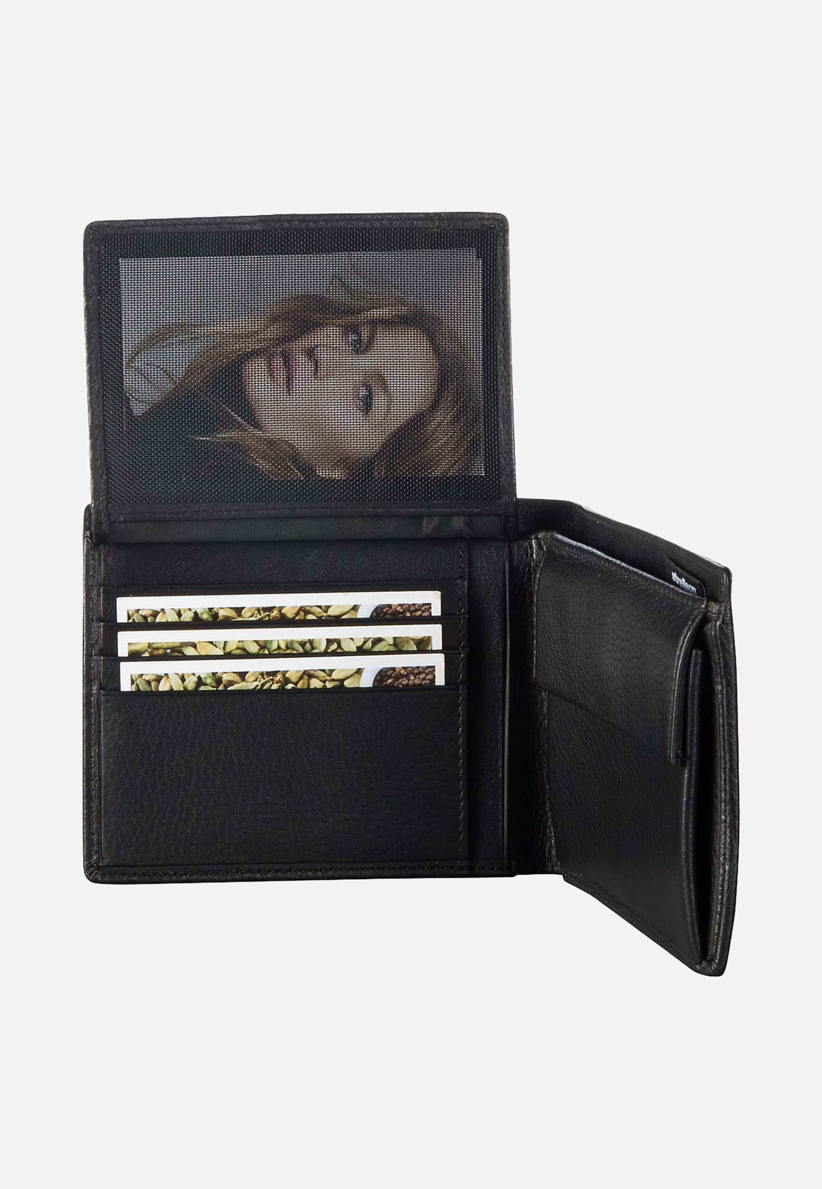 Strellson Carter Bill Fold H8 Black Wallet
