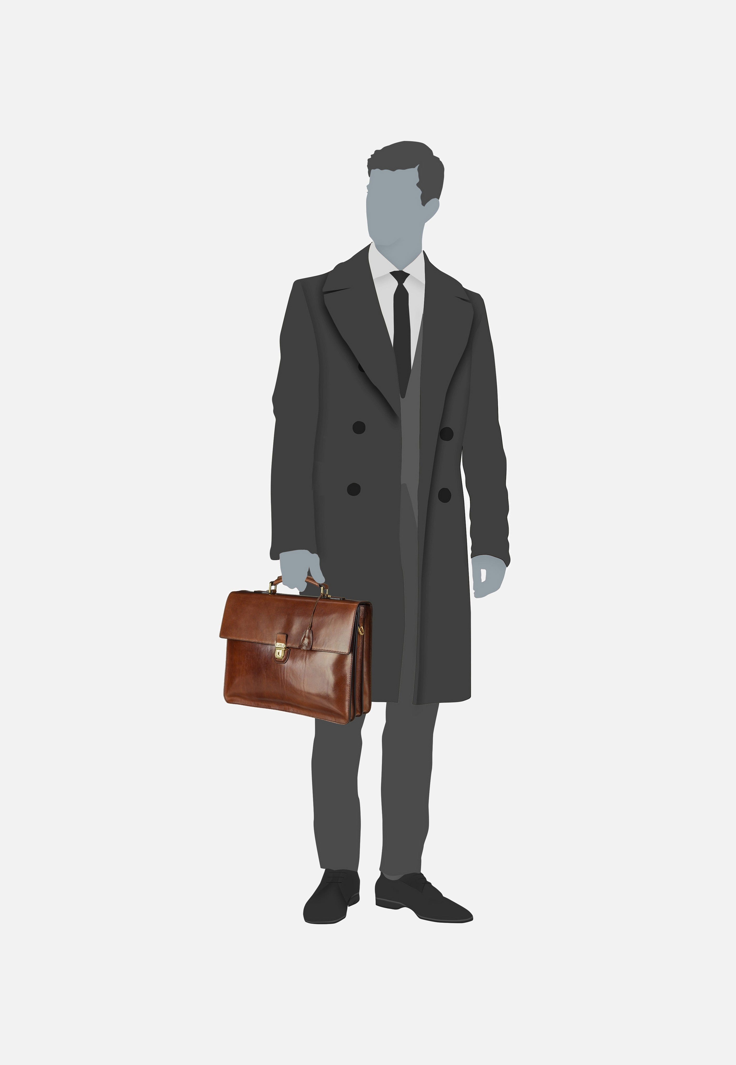 The Bridge - Story Uomo 3721 Marrone/Oro - Briefcase | Men-Image