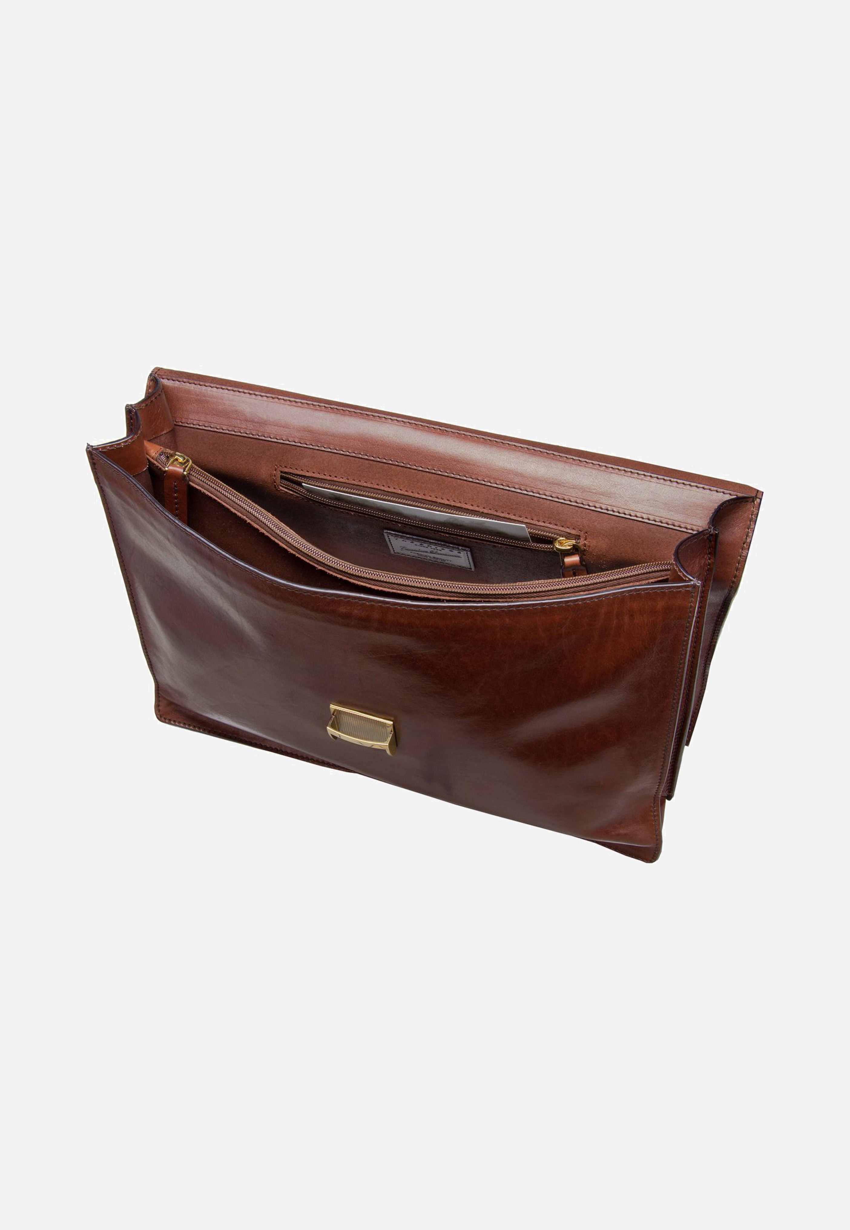 The Bridge - Story Uomo 2527 Marrone/Oro Vintage - Briefcase | Men-Image