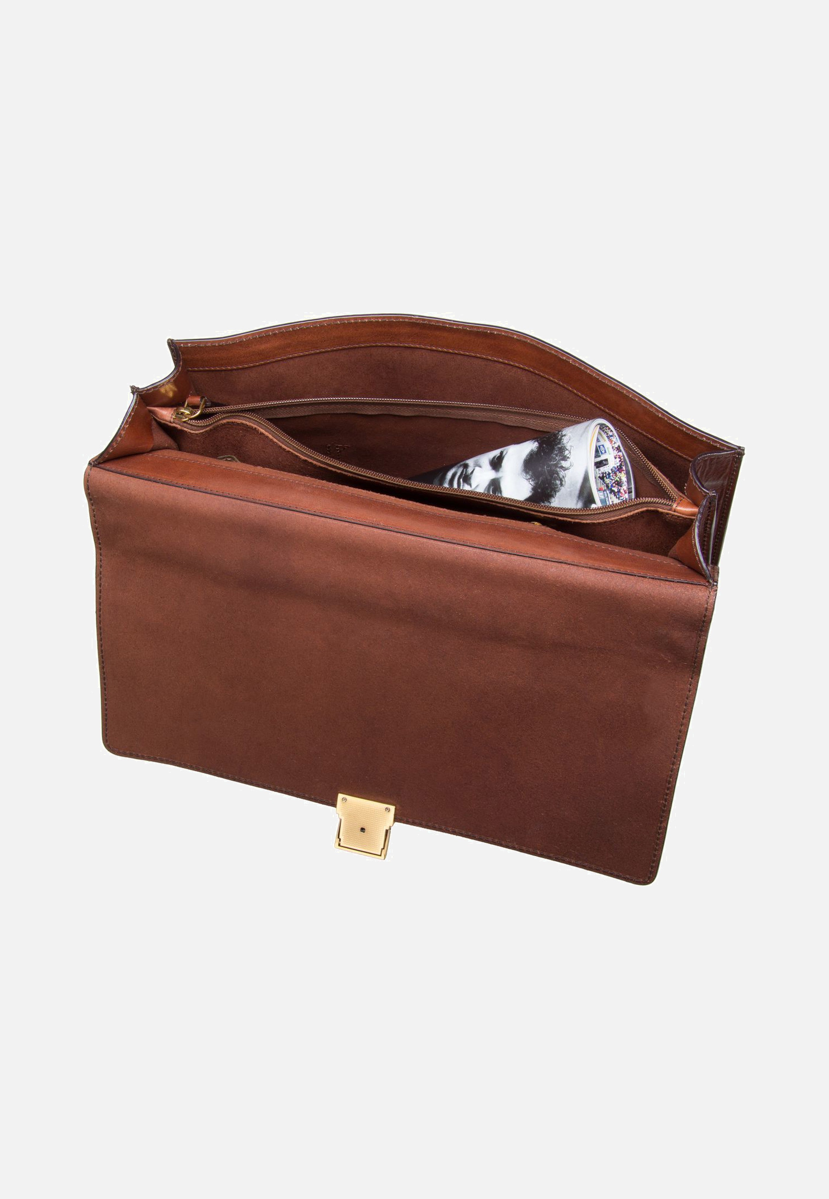 The Bridge - Story Uomo 2527 Marrone/Oro Vintage - Briefcase | Men-Image