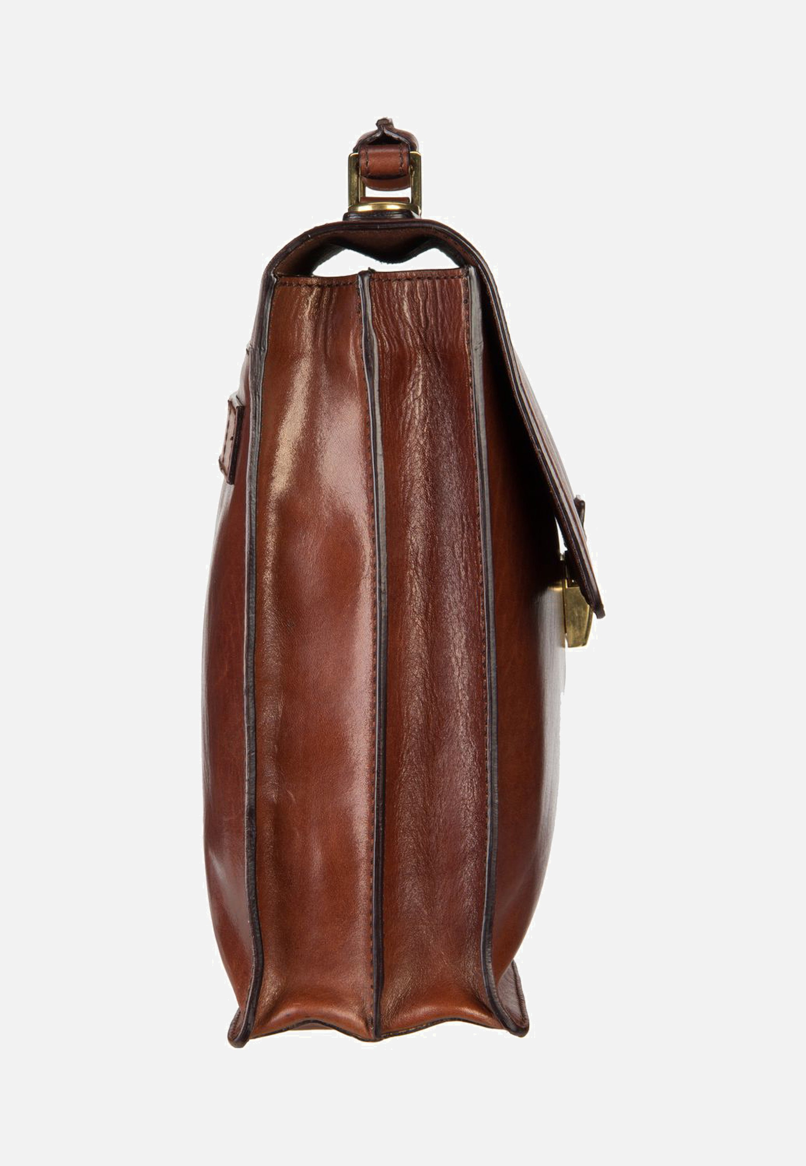 The Bridge - Story Uomo 2527 Marrone/Oro Vintage - Briefcase | Men-Image