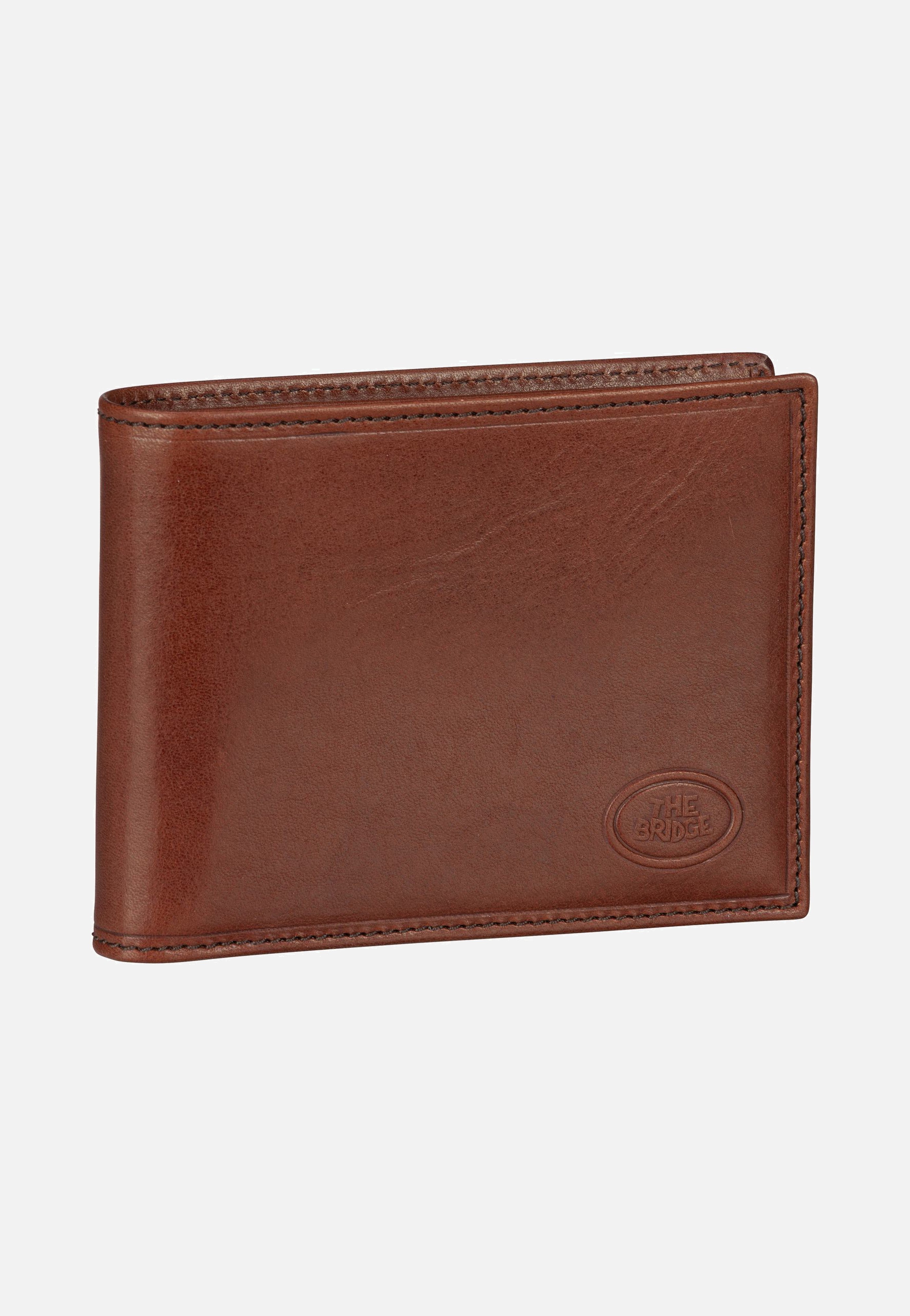 Portefeuille Homme En Cuir Véritable Marron Farinasso - Occasion En Très Bon état