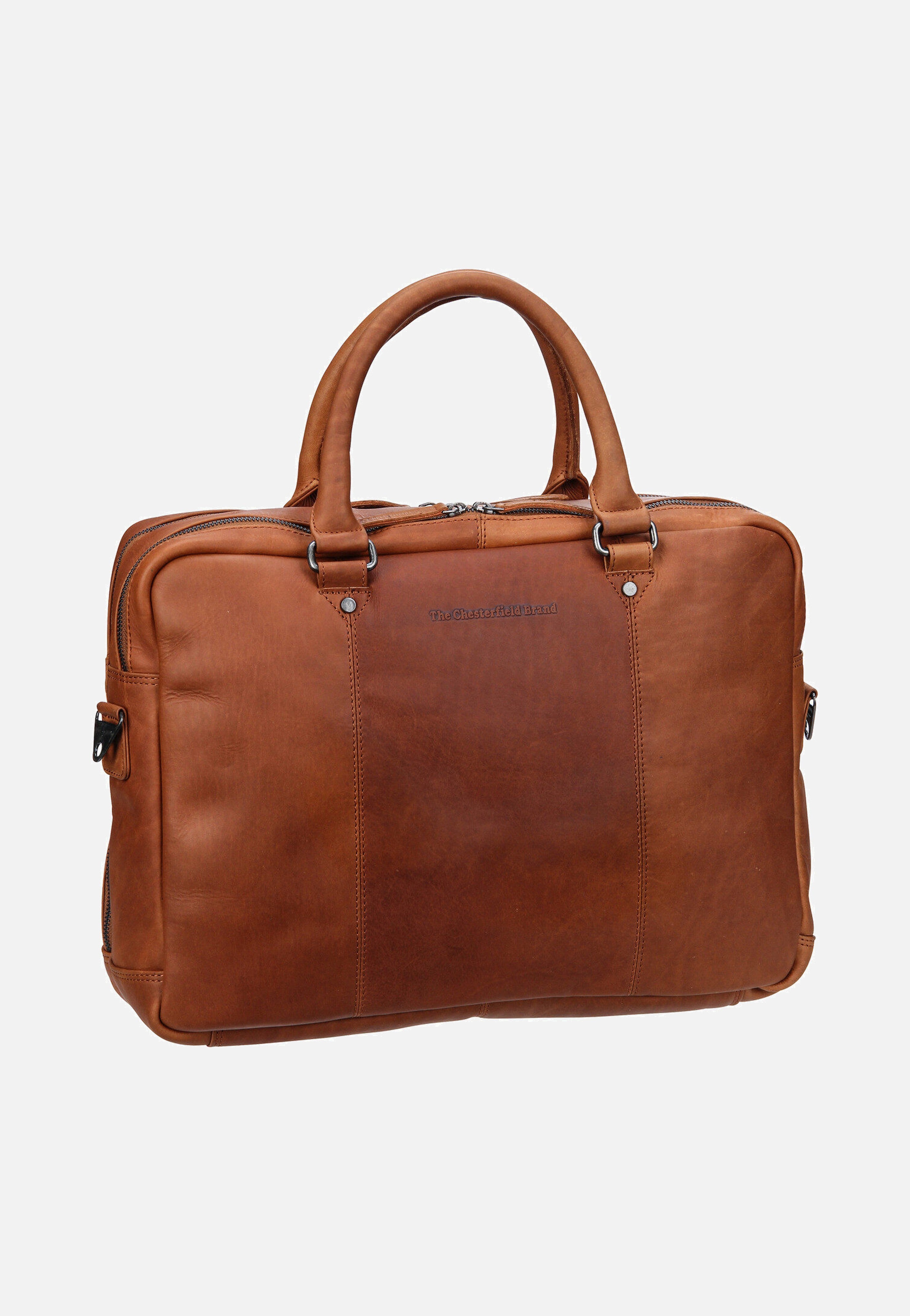 The Chesterfield Brand Boston 1086 Cognac Briefcase