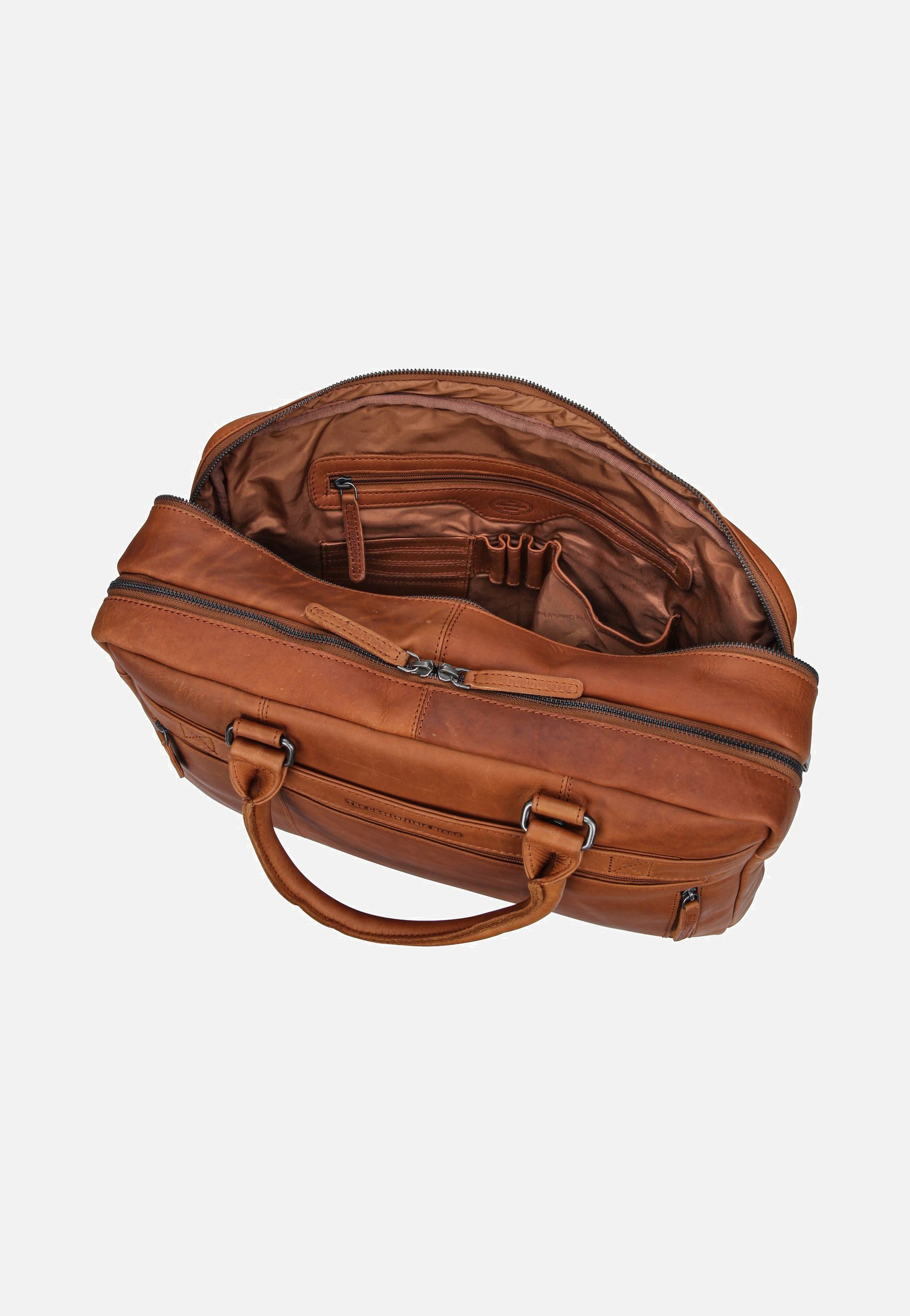 The Chesterfield Brand Boston 1086 Cognac Briefcase