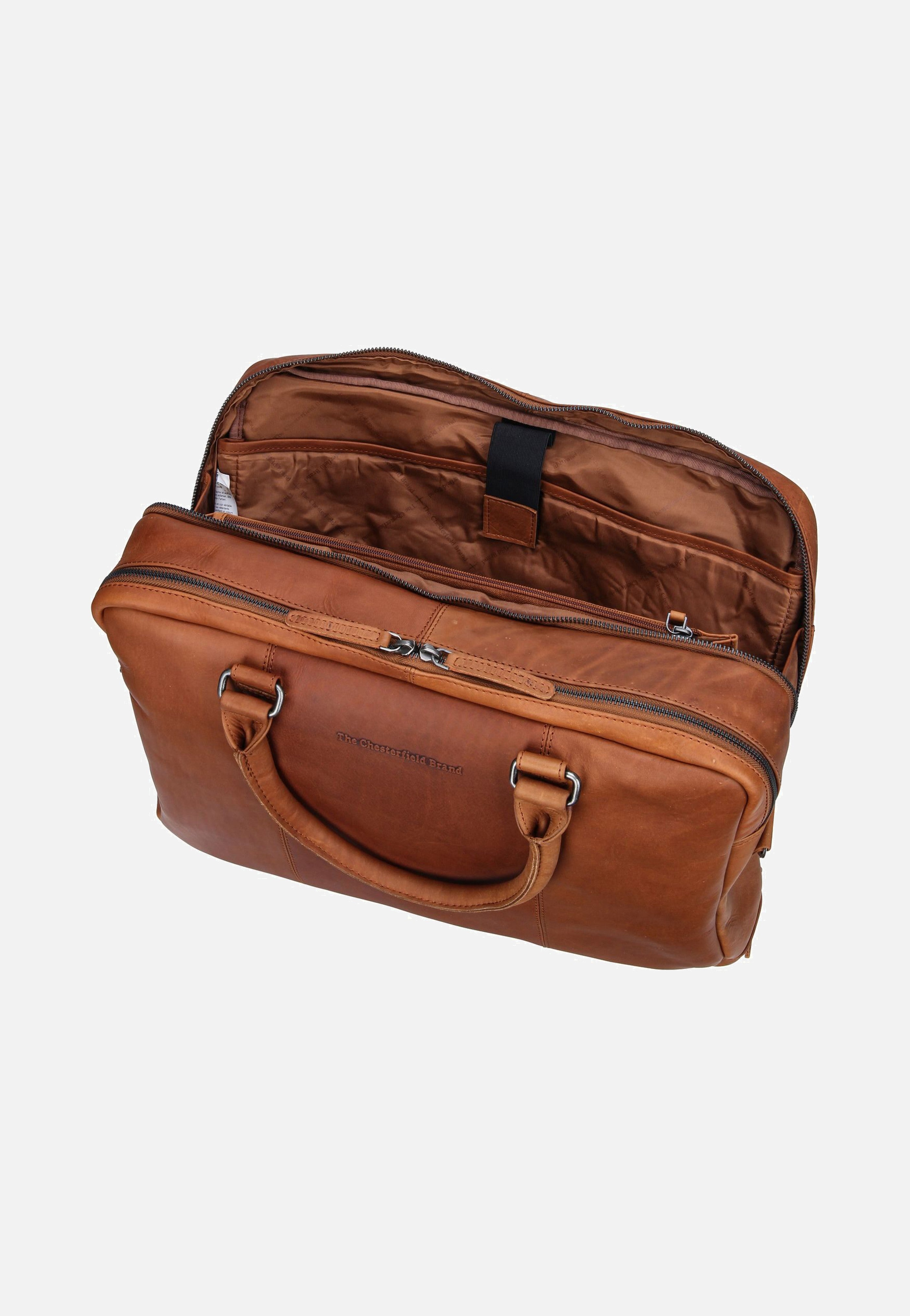 The Chesterfield Brand Boston 1086 Cognac Briefcase