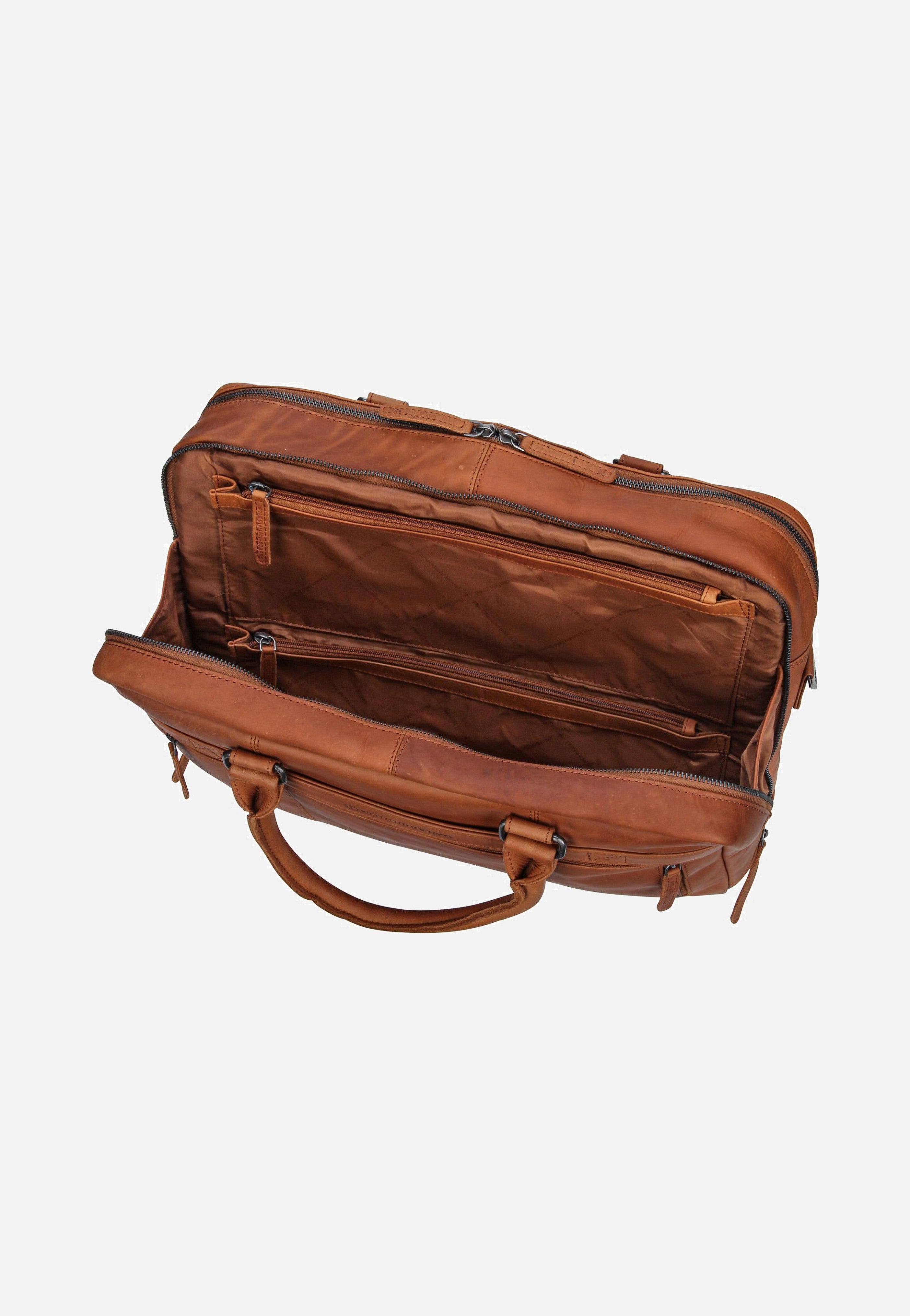 The Chesterfield Brand Boston 1086 Cognac Briefcase