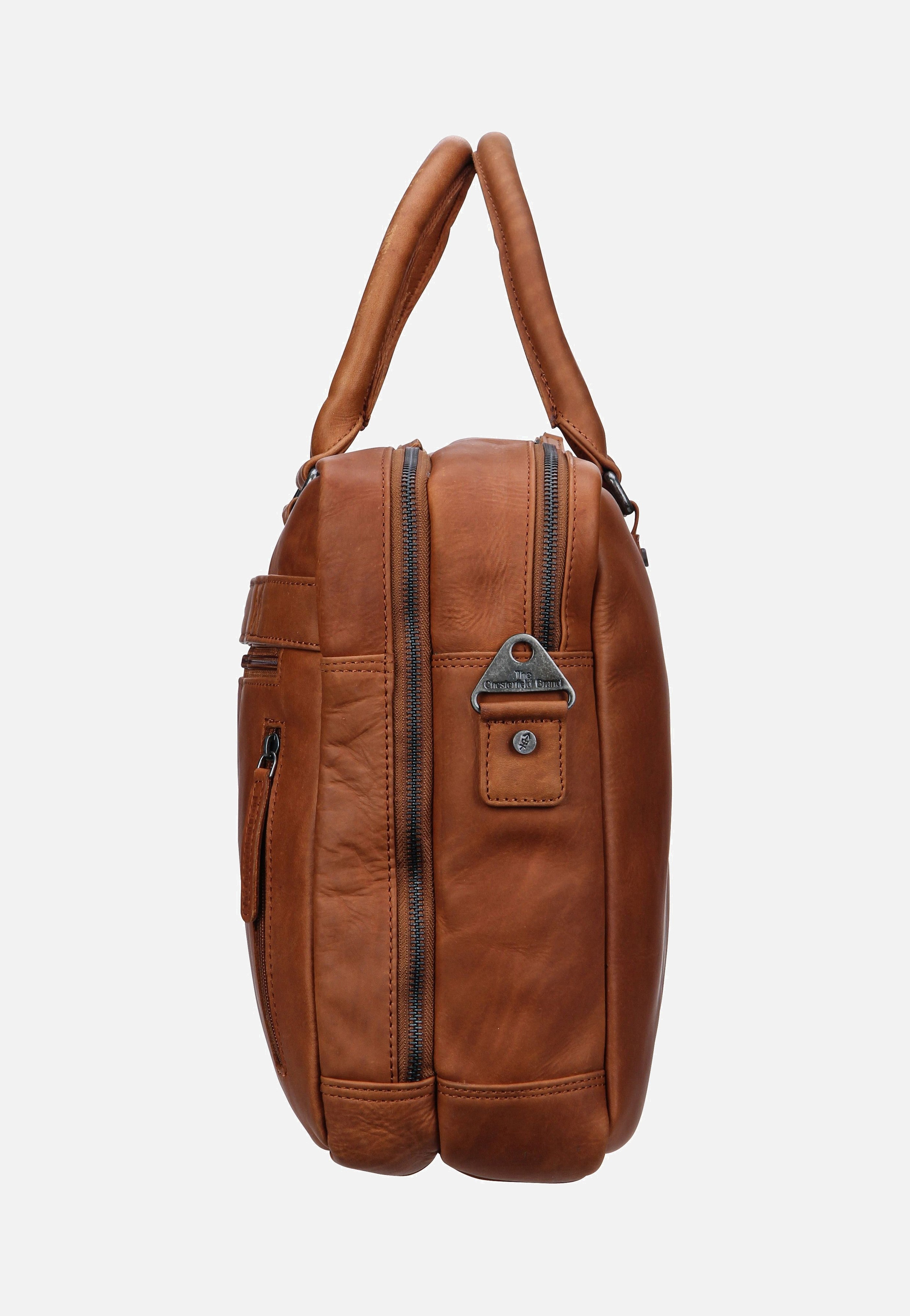 The Chesterfield Brand Boston 1086 Cognac Briefcase
