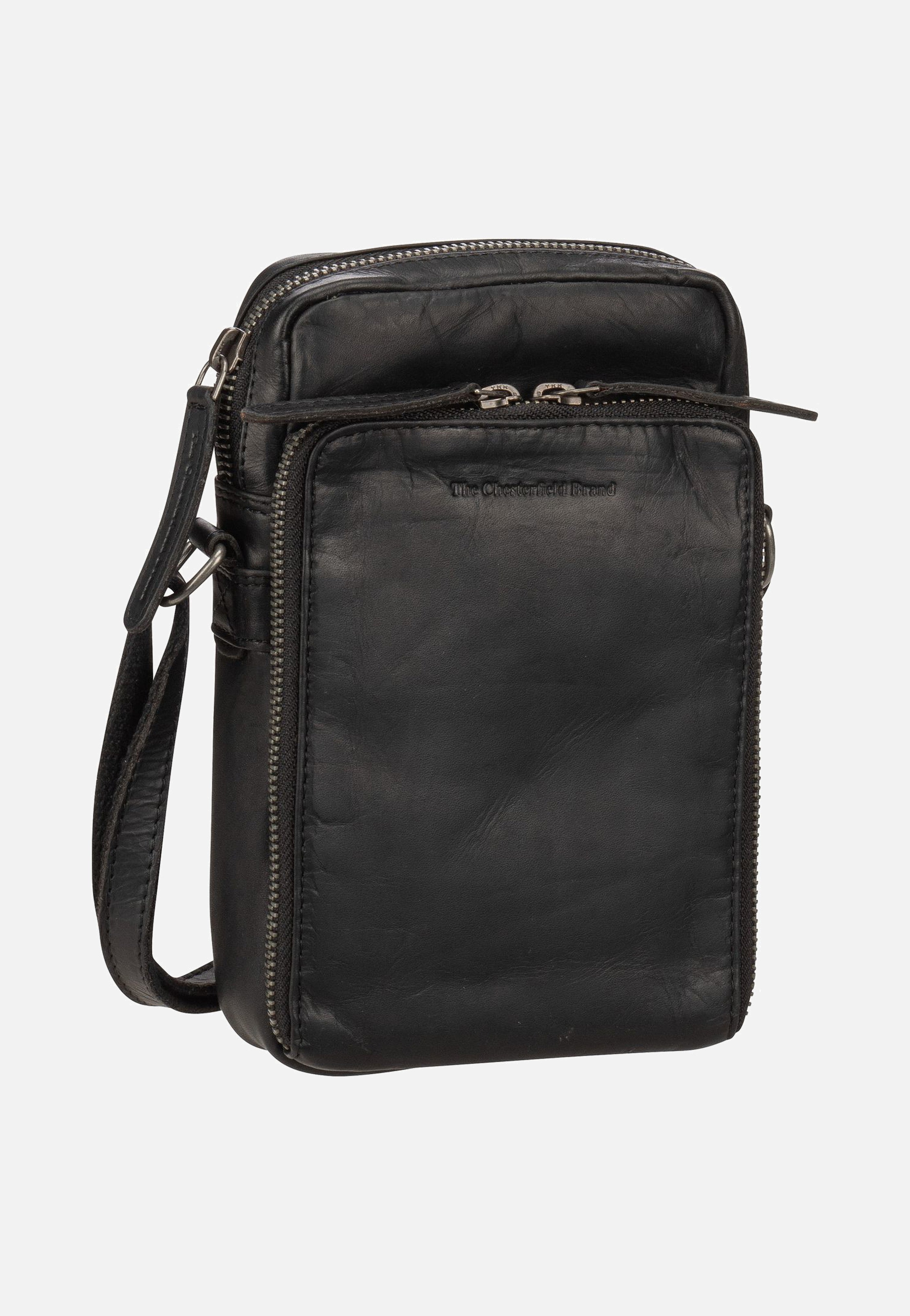 The Chesterfield Brand Hamilton 1163 Black Phone Pouch