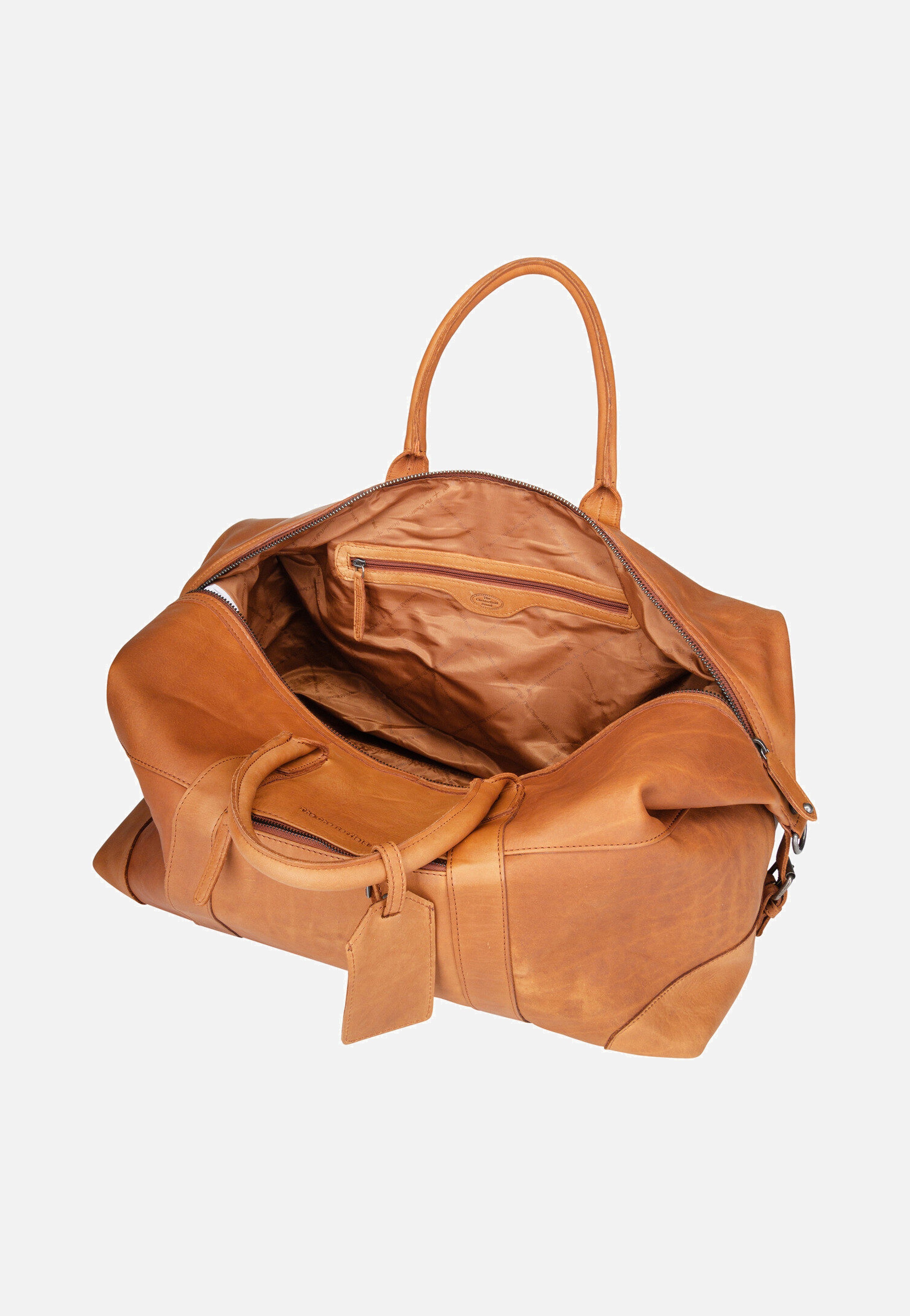 The Chesterfield Brand Portsmouth 1700 Cognac Weekender