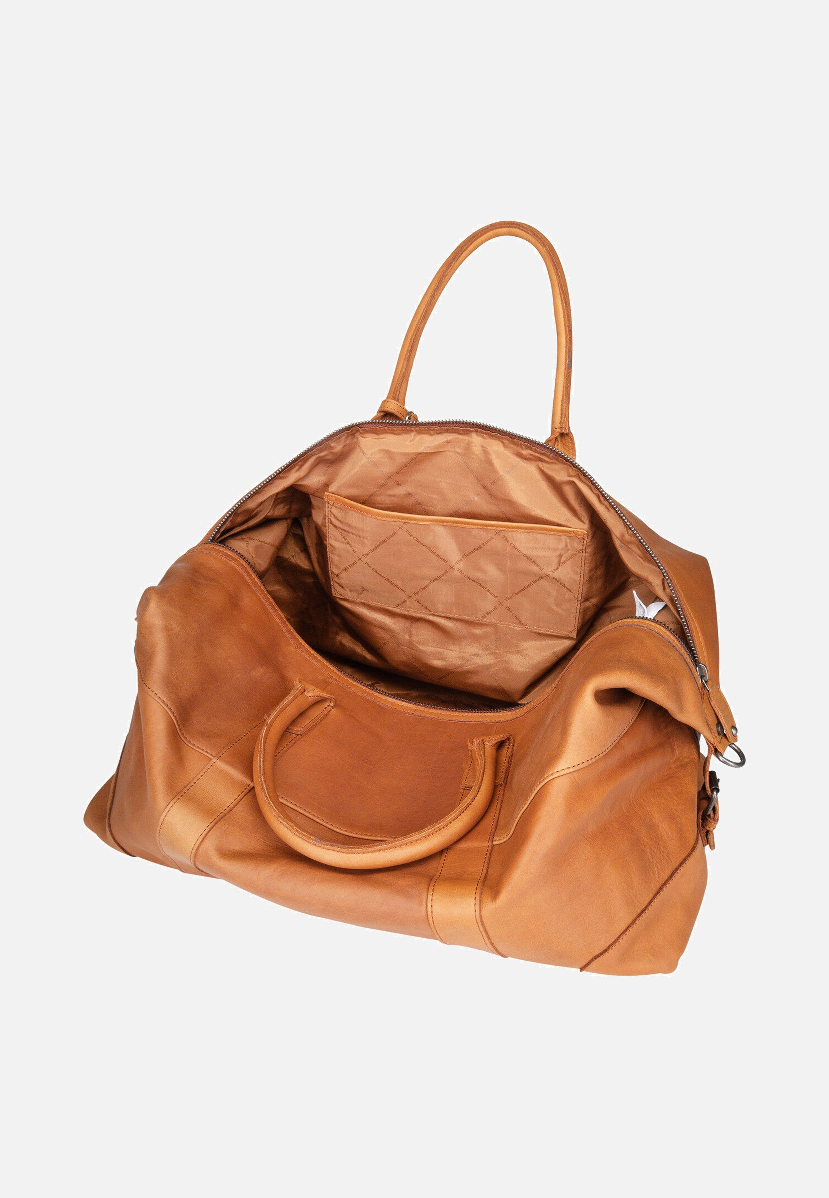 The Chesterfield Brand Portsmouth 1700 Cognac Weekender