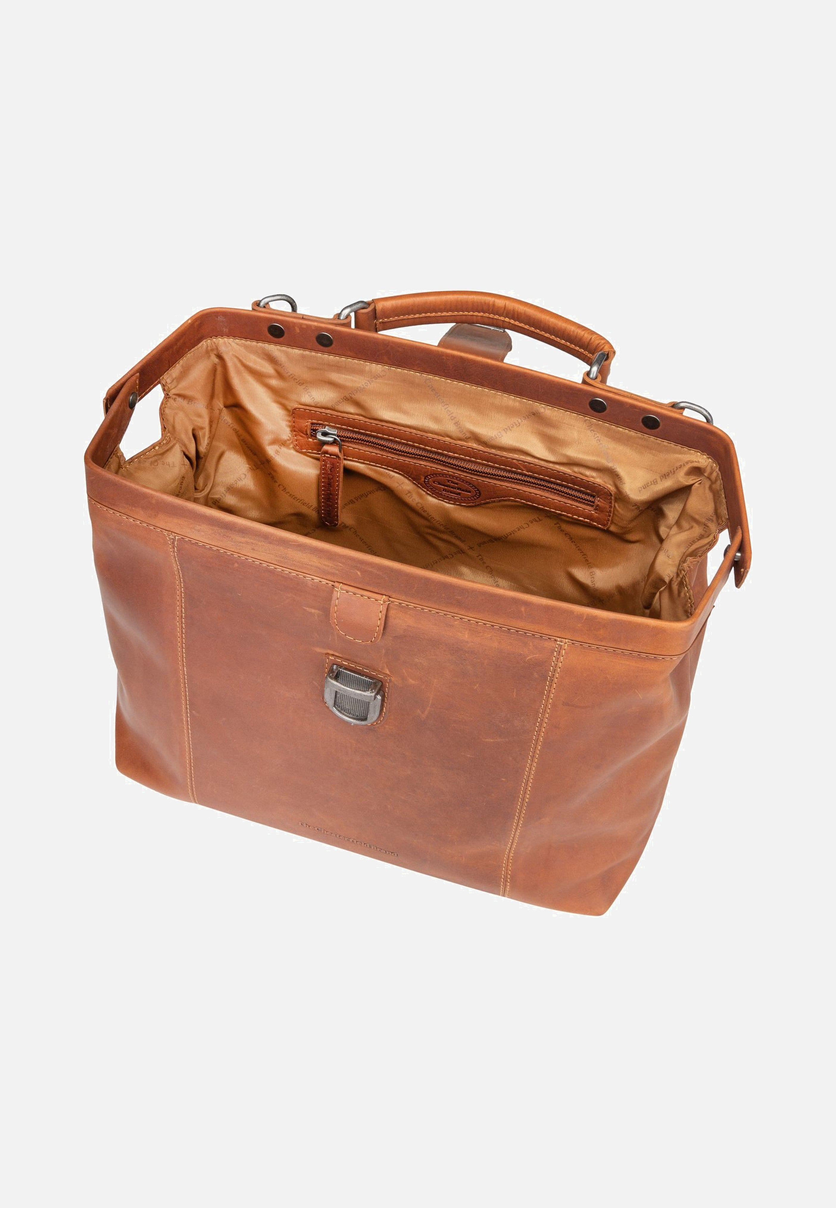 The Chesterfield Brand Shaun 1118 Cognac Bowling Bag