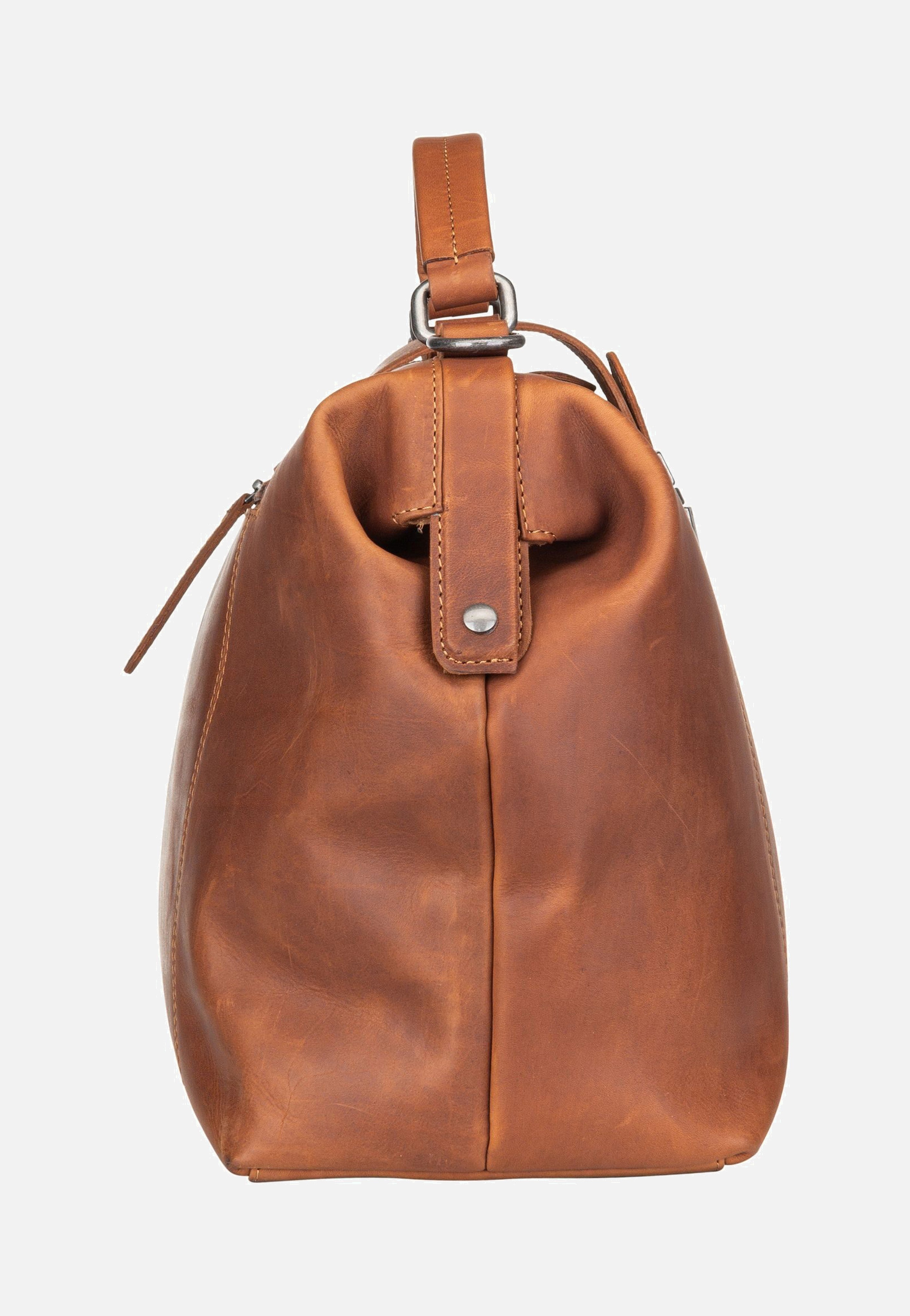 The Chesterfield Brand Shaun 1118 Cognac Bowling Bag