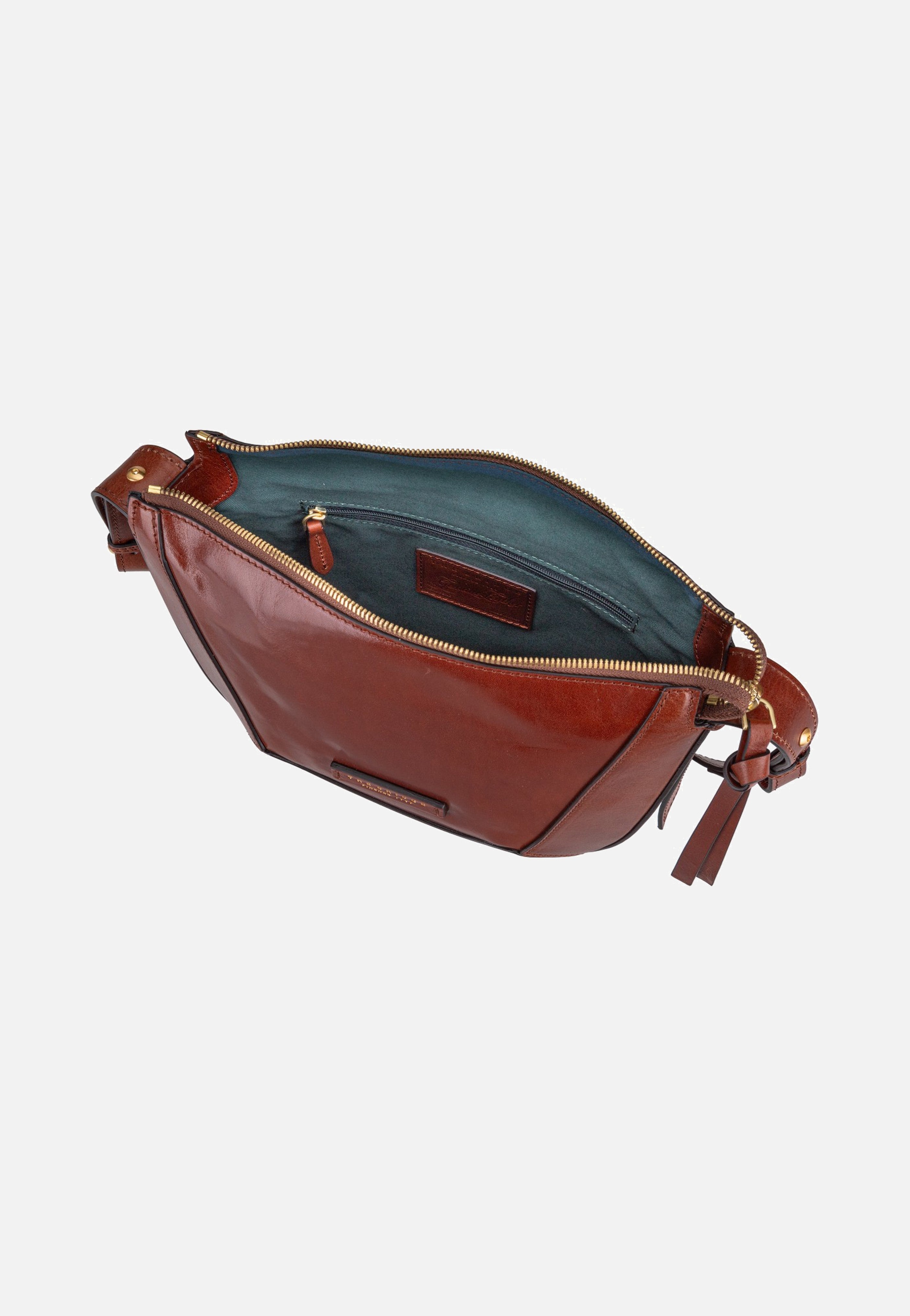 The Bridge Fedora Crossbody Marrone/Oro Crossbody Bag