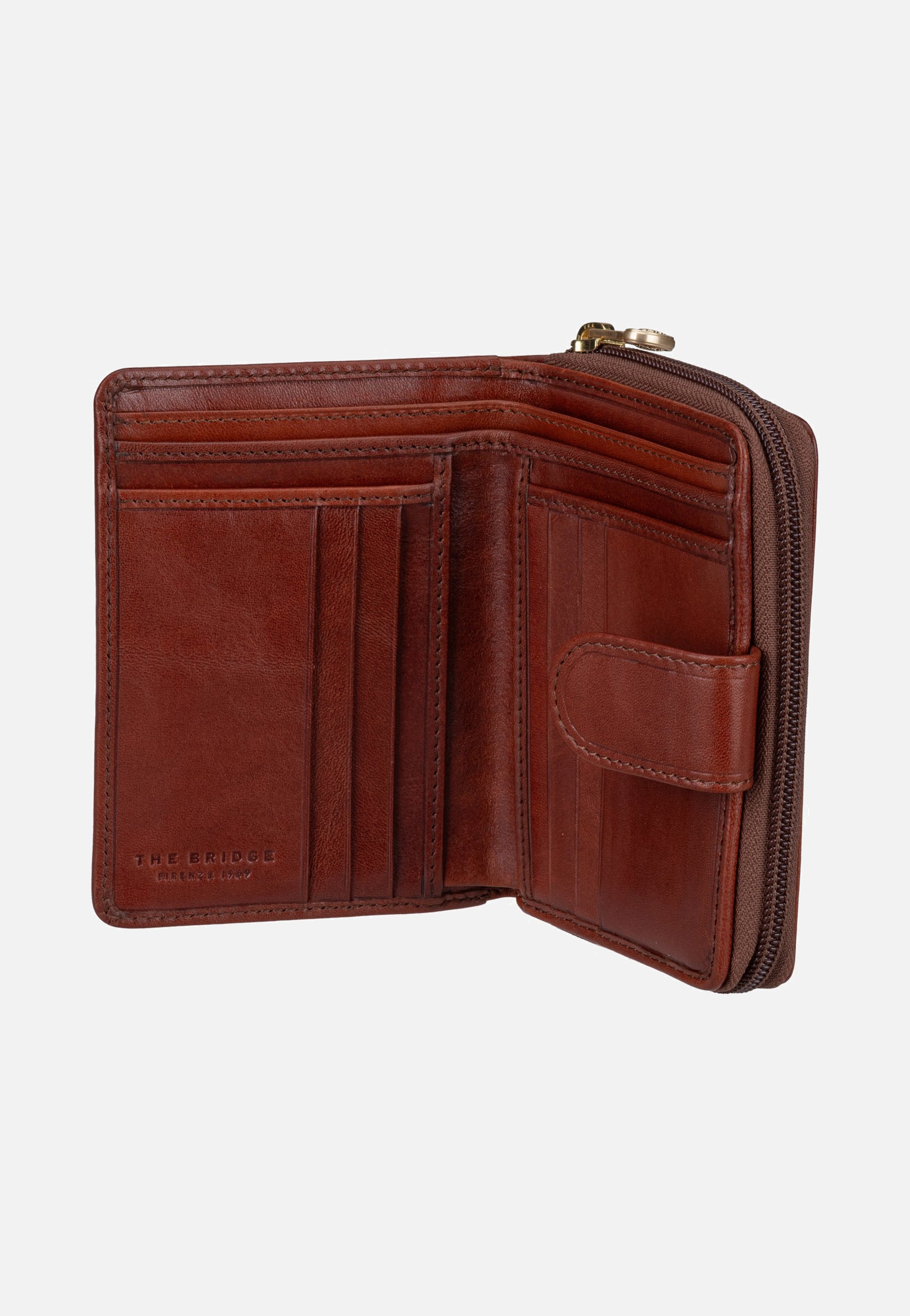 The Bridge Stodo Medium W/Zip Pocket 5 D Marrone/Oro Wallet