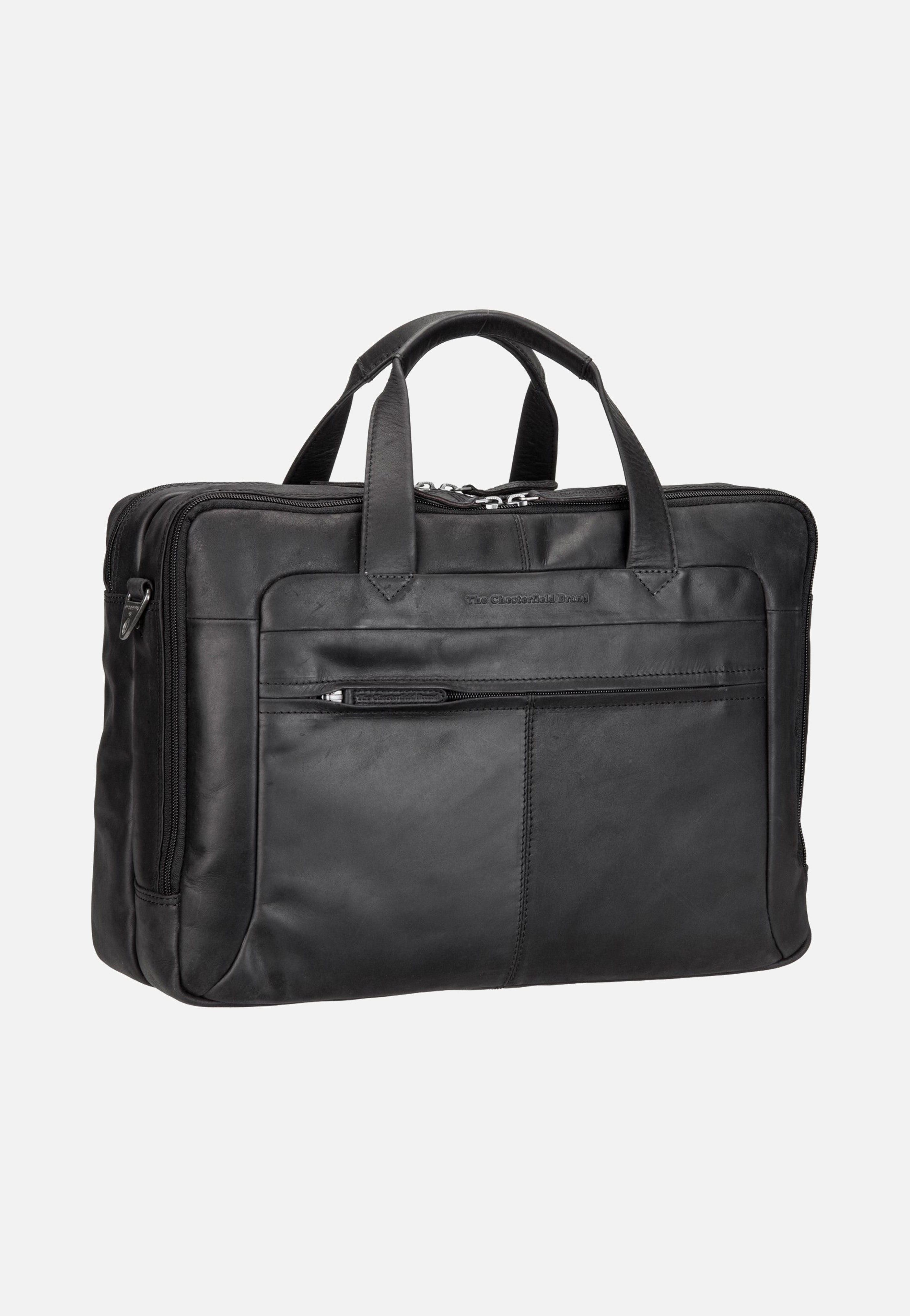 The Chesterfield Brand Ryan 1015 Black Briefcase