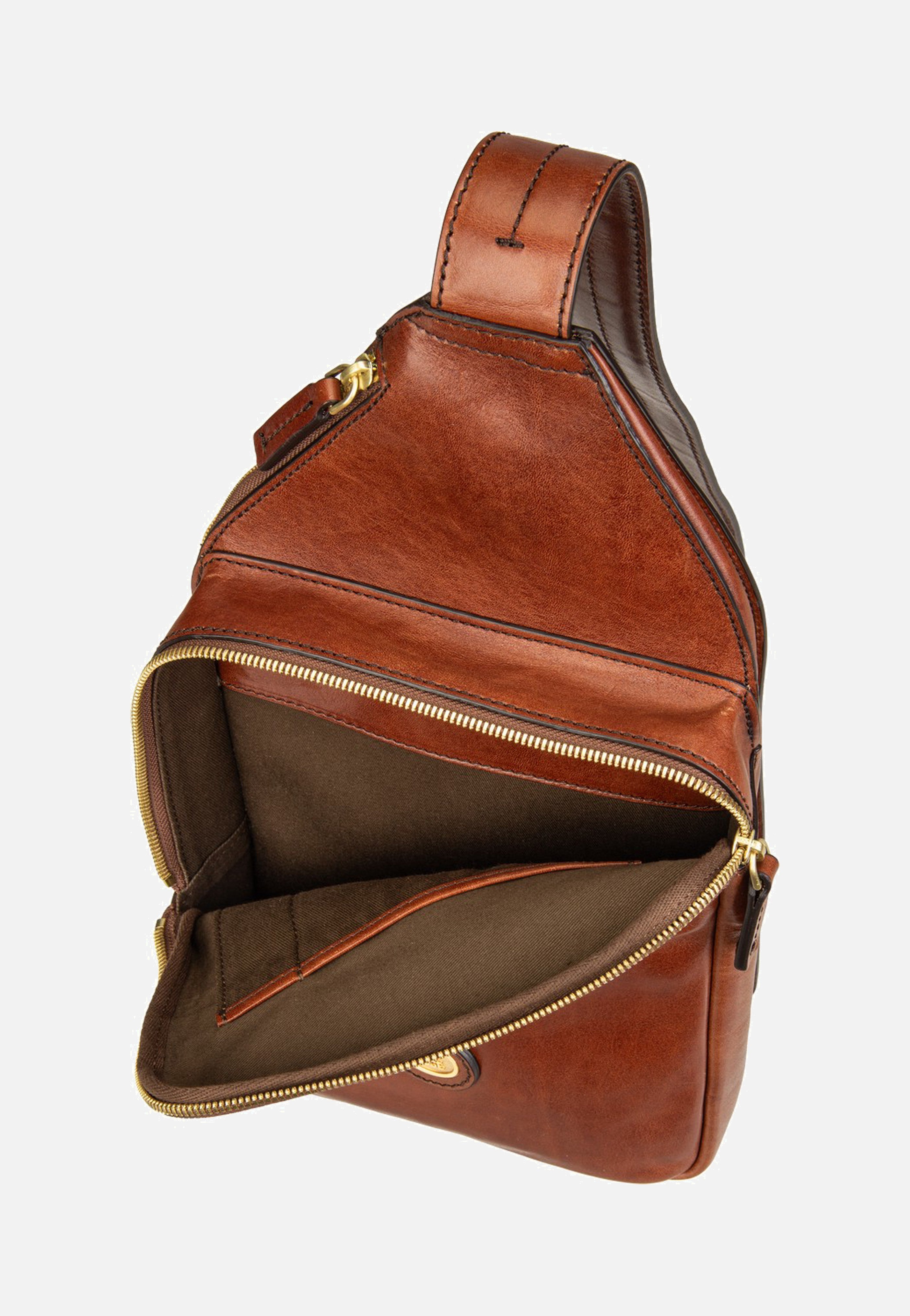 The Bridge - Story Uomo Sling Pack Marrone/Oro - Sling Bag | Neutral-Image