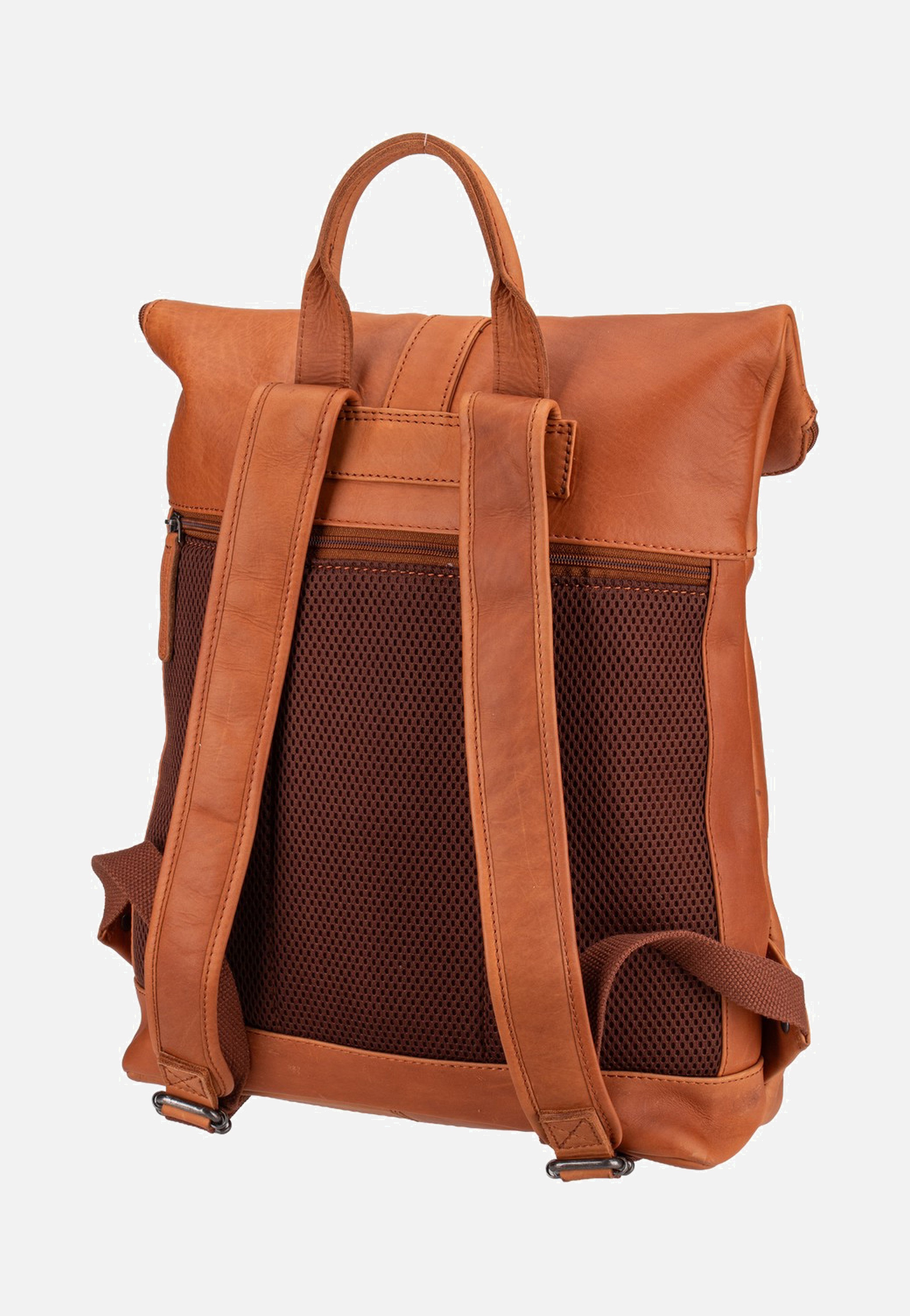 The Chesterfield Brand Larsson 0338 Cognac Rolltop Backpack