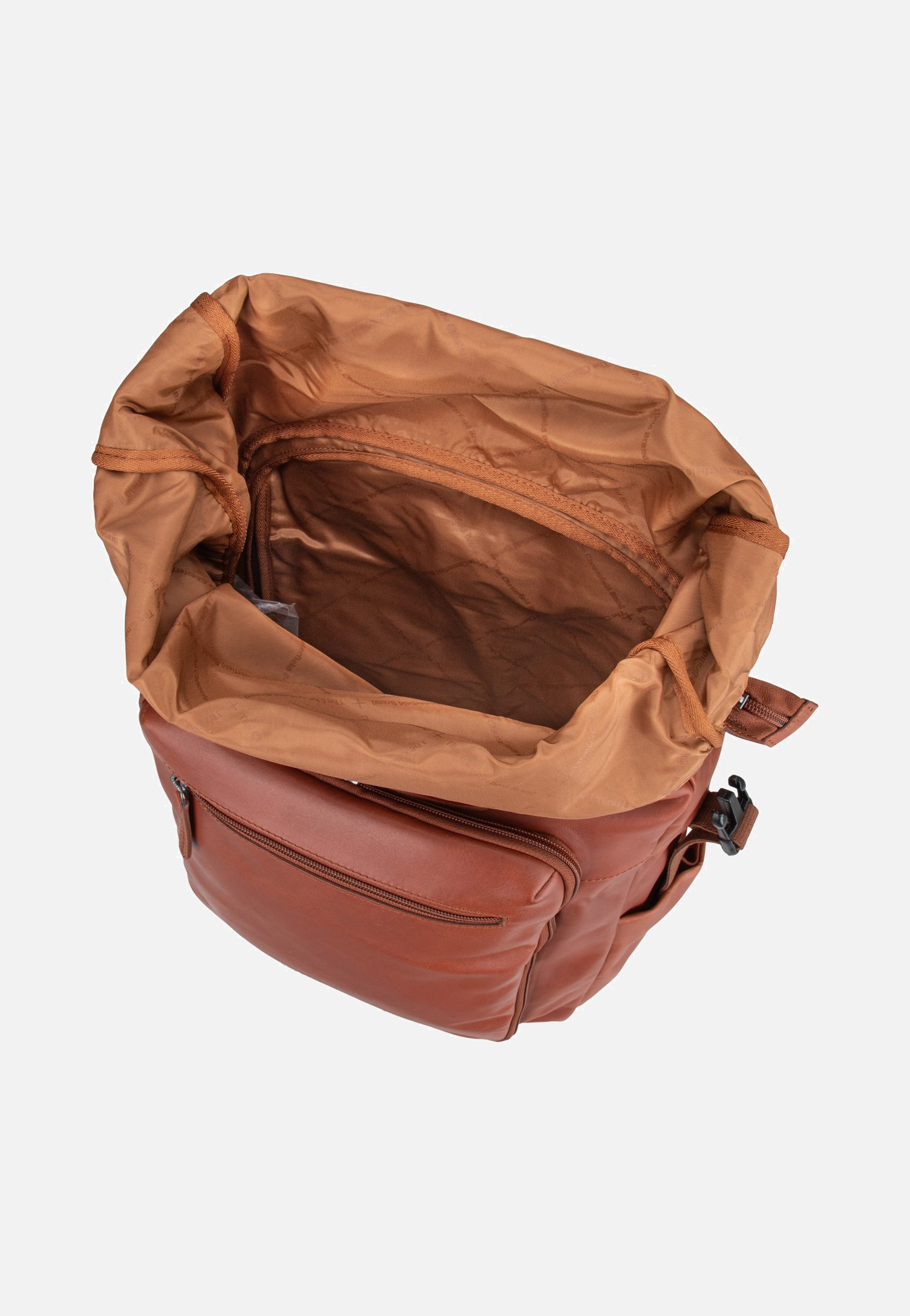The Chesterfield Brand Remo 0713 Cognac Rolltop Backpack