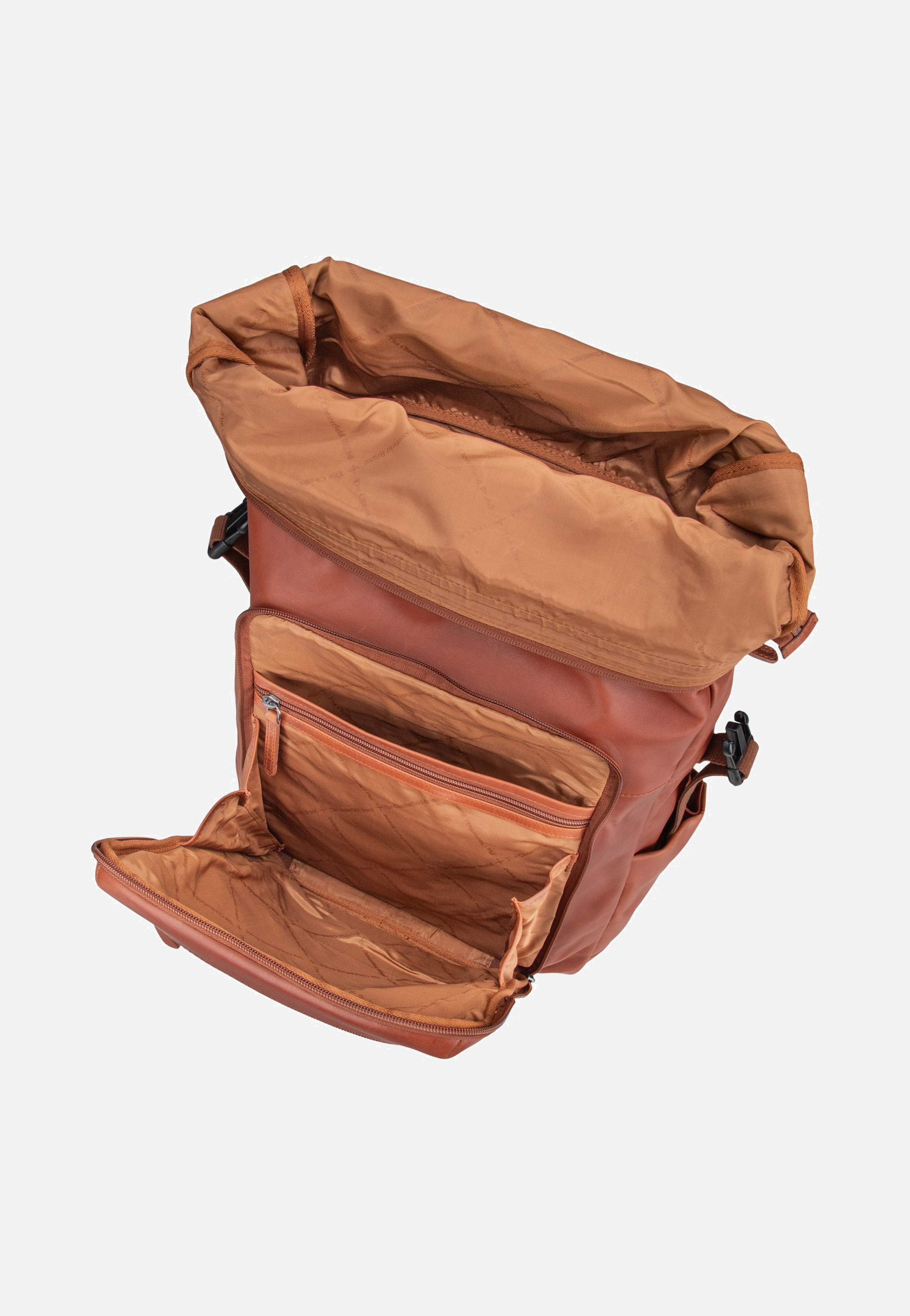 The Chesterfield Brand Remo 0713 Cognac Rolltop Backpack