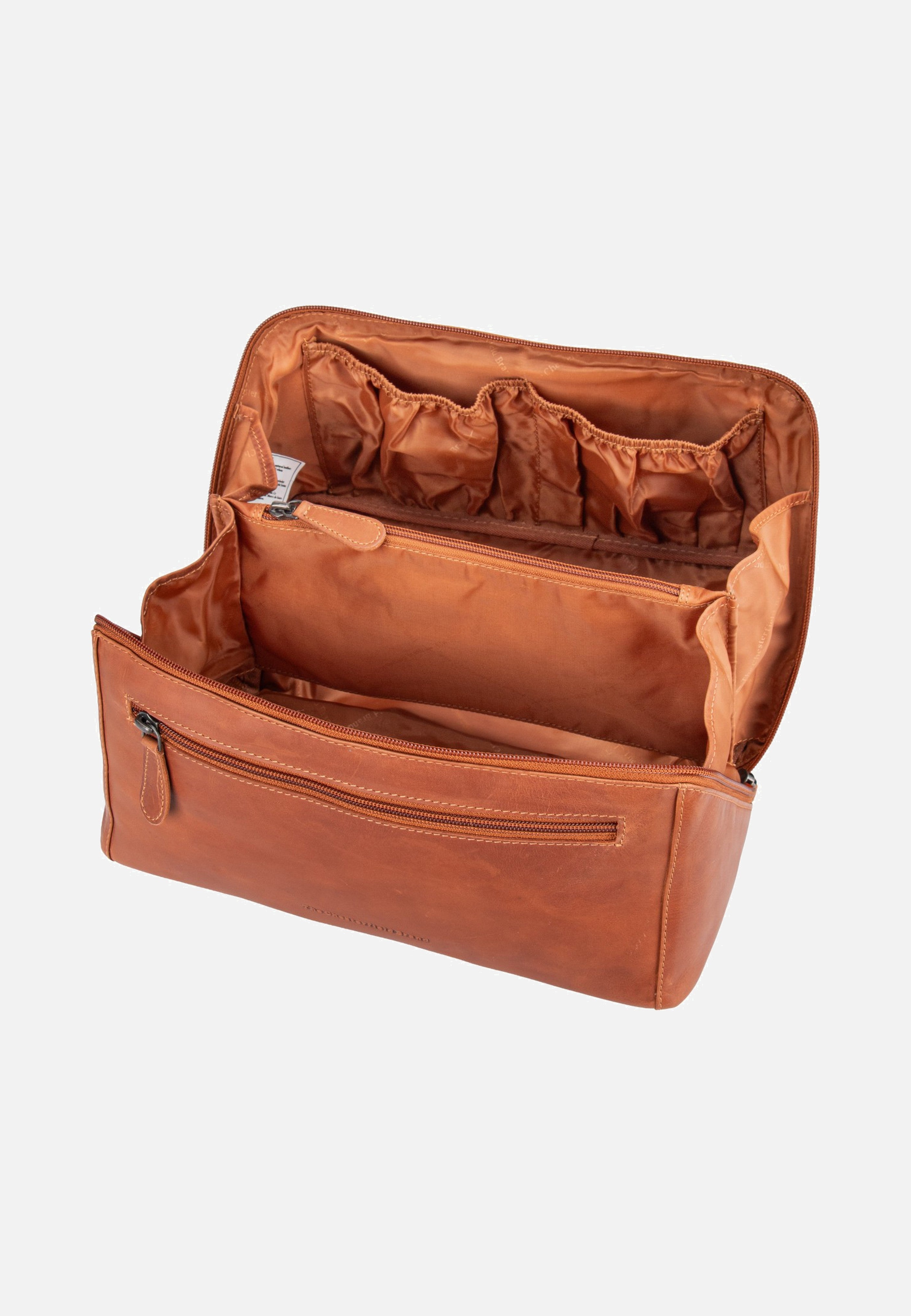 The Chesterfield Brand Trevia 0542 Cognac Toiletry Bag