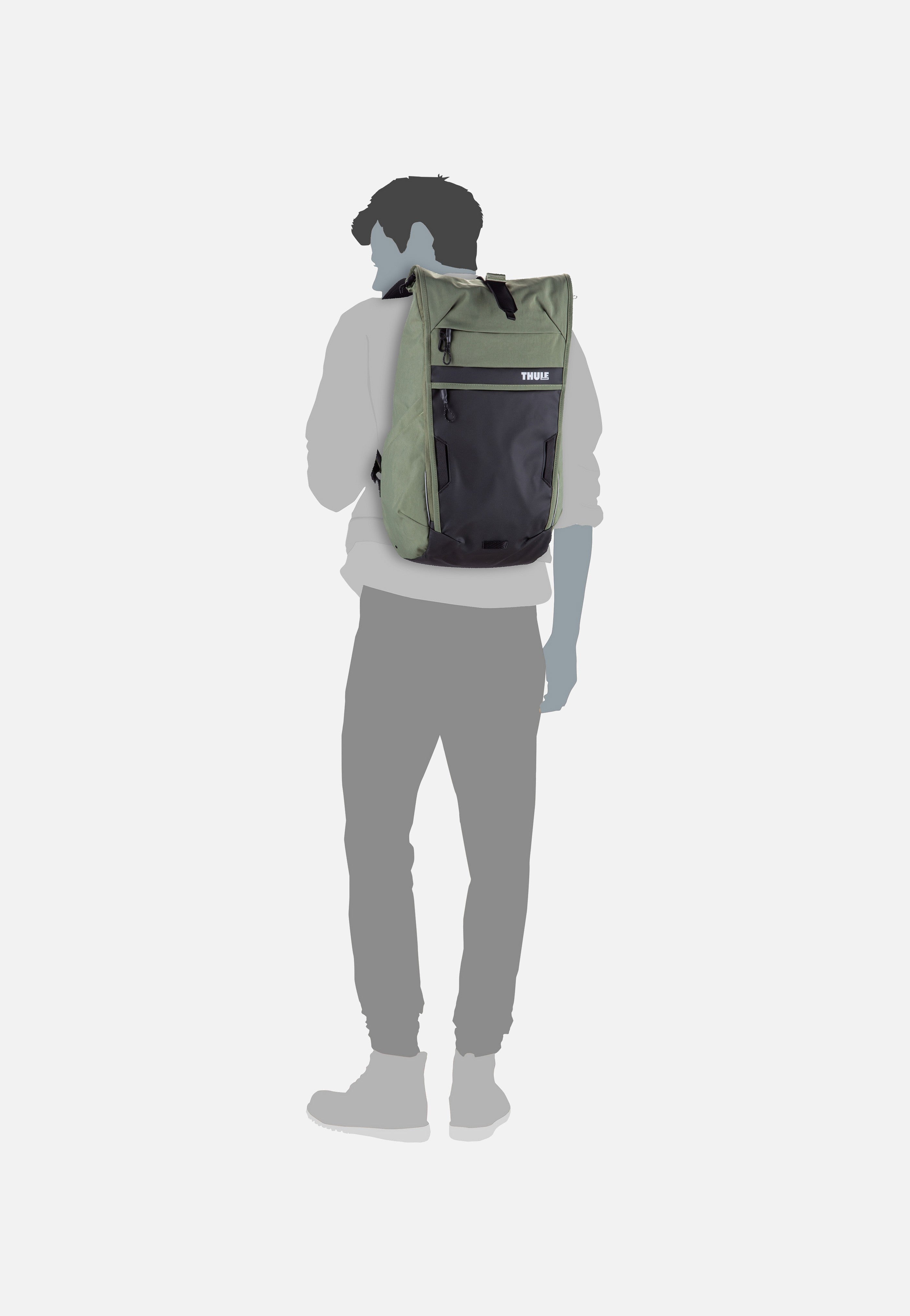 Thule - Paramount Commuter 18L Olivine - Rolltop Backpack | Neutral-Image