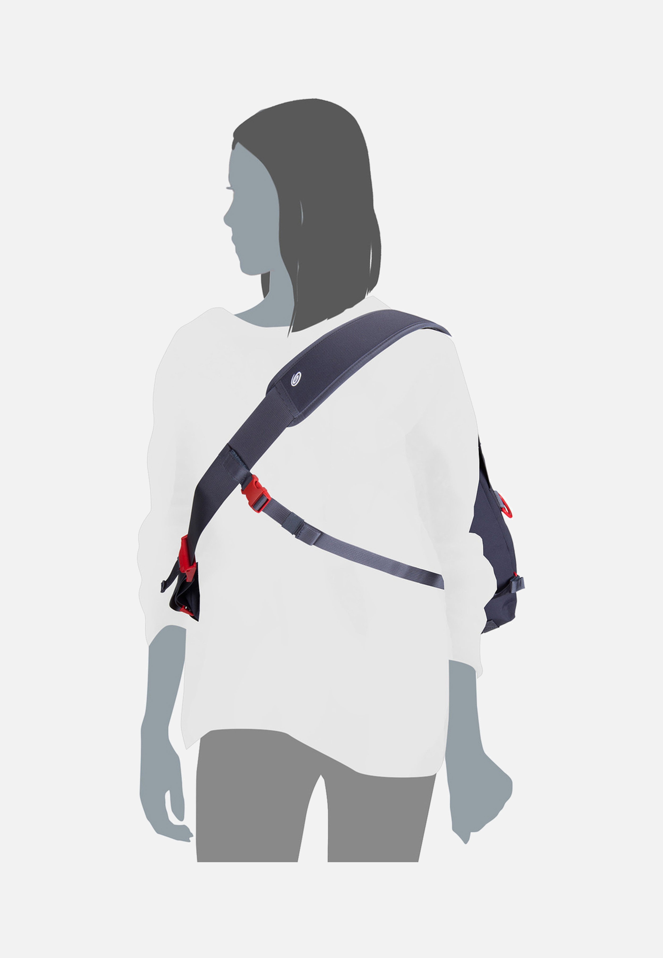 Timbuk2 - Flight Classic M Granite/Flame - Messenger Bag | Neutral-Image