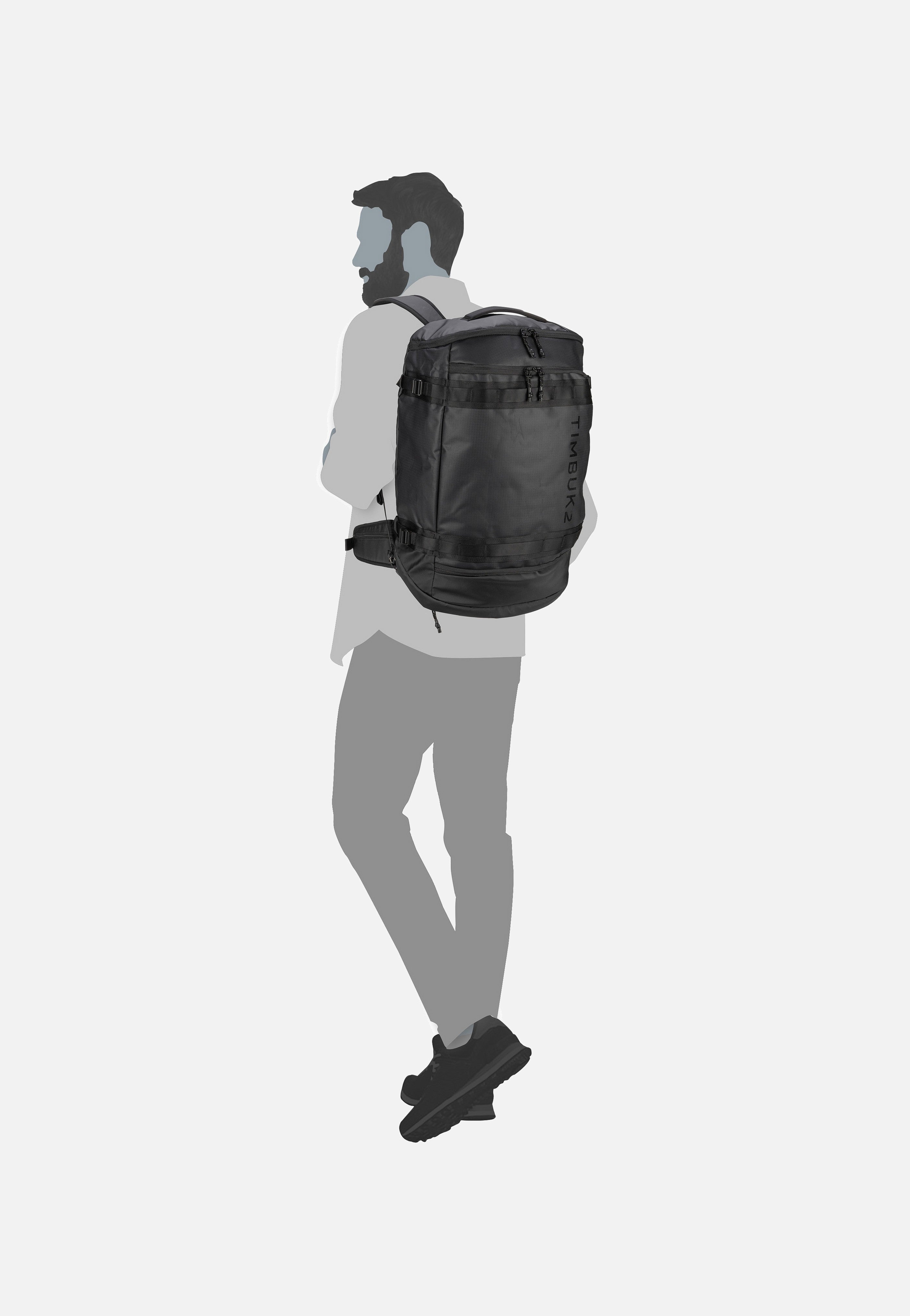 Timbuk2 Impulse Pack Jet Black Travel Backpack