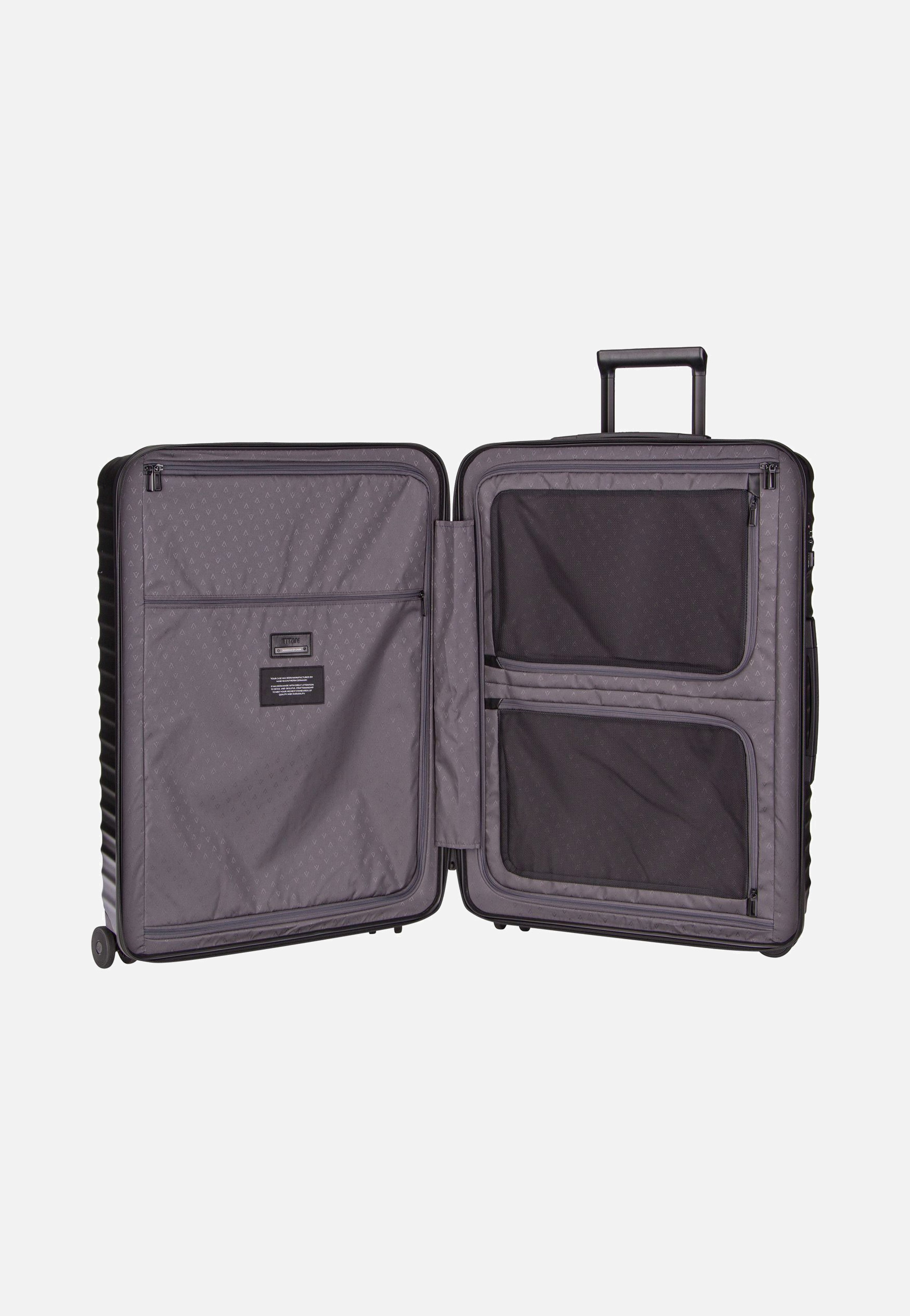 Titan UPGRADE 4w Trolley L Nightshade Black Suitcase