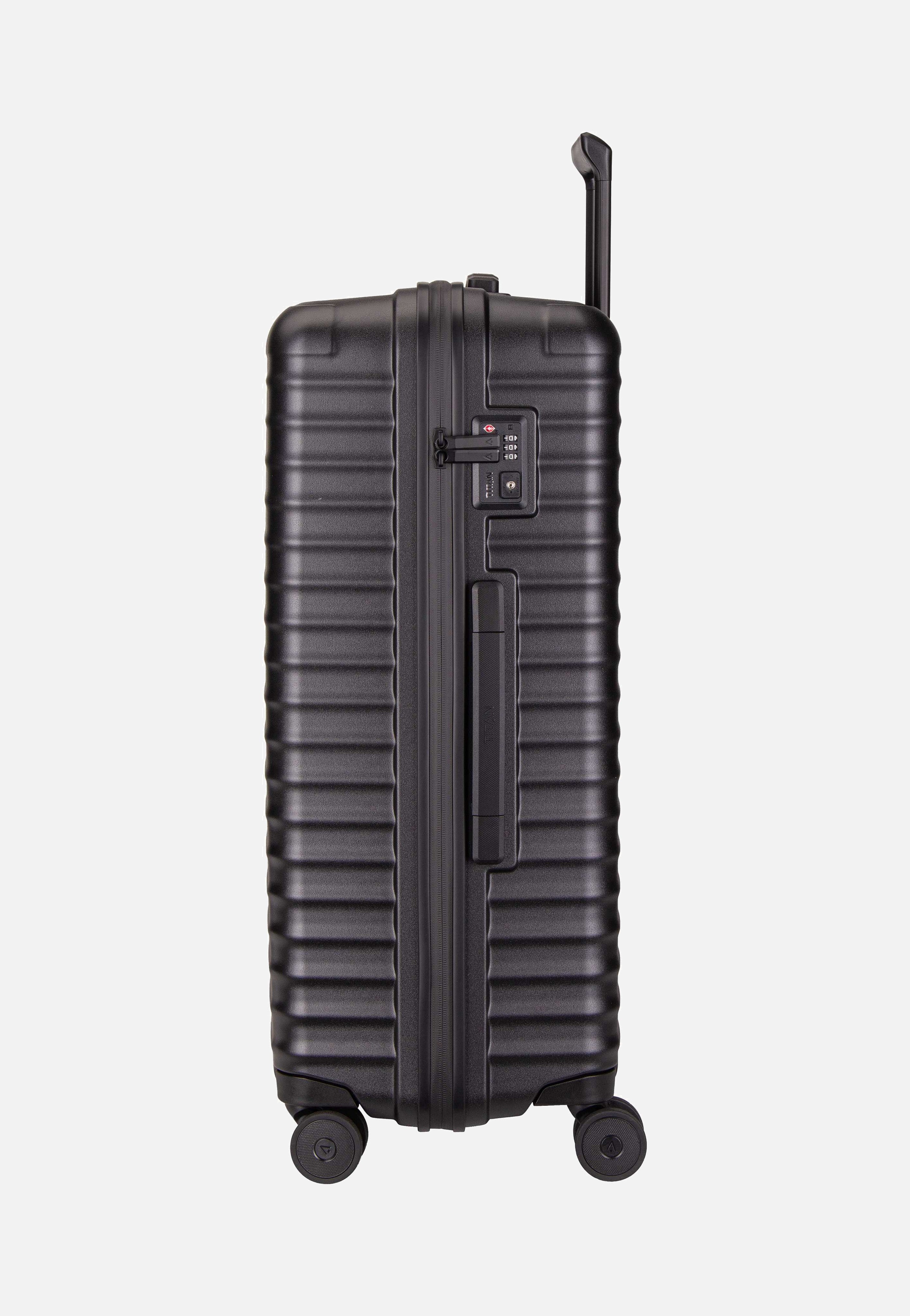 Titan UPGRADE 4w Trolley L Nightshade Black Suitcase