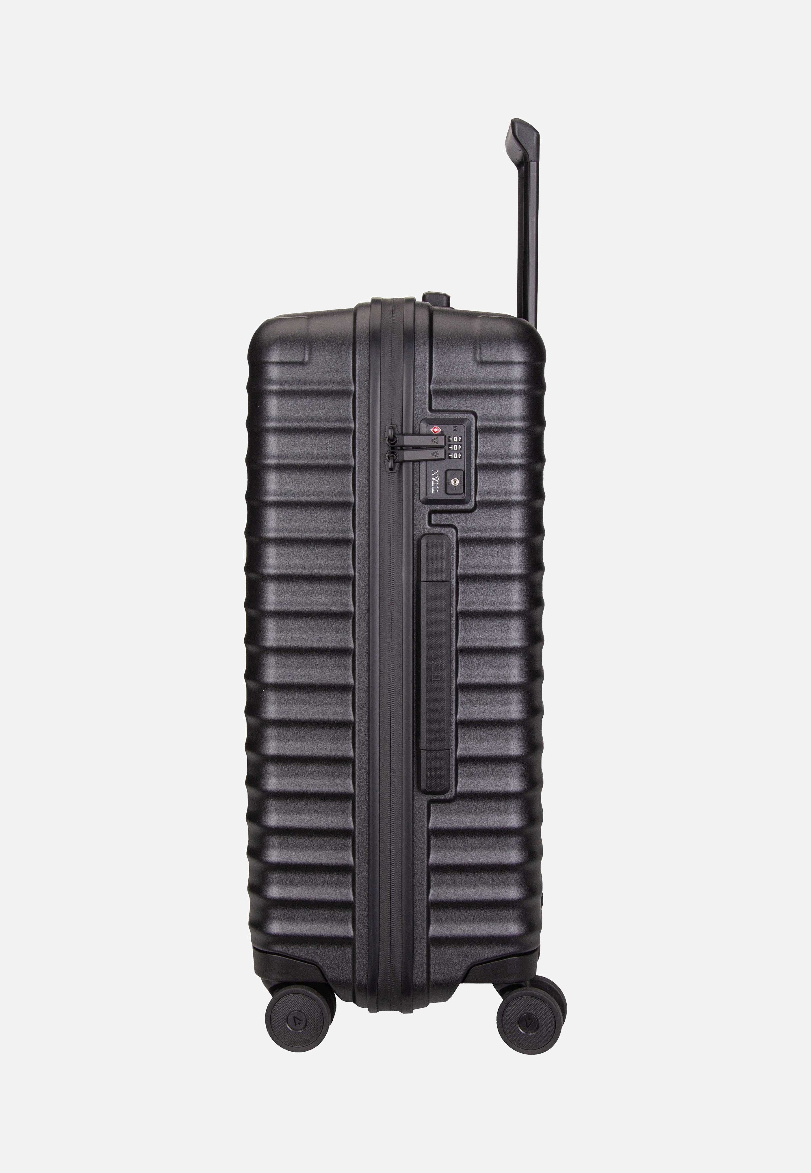 Titan UPGRADE 4w Trolley M+ Nightshade Black Suitcase