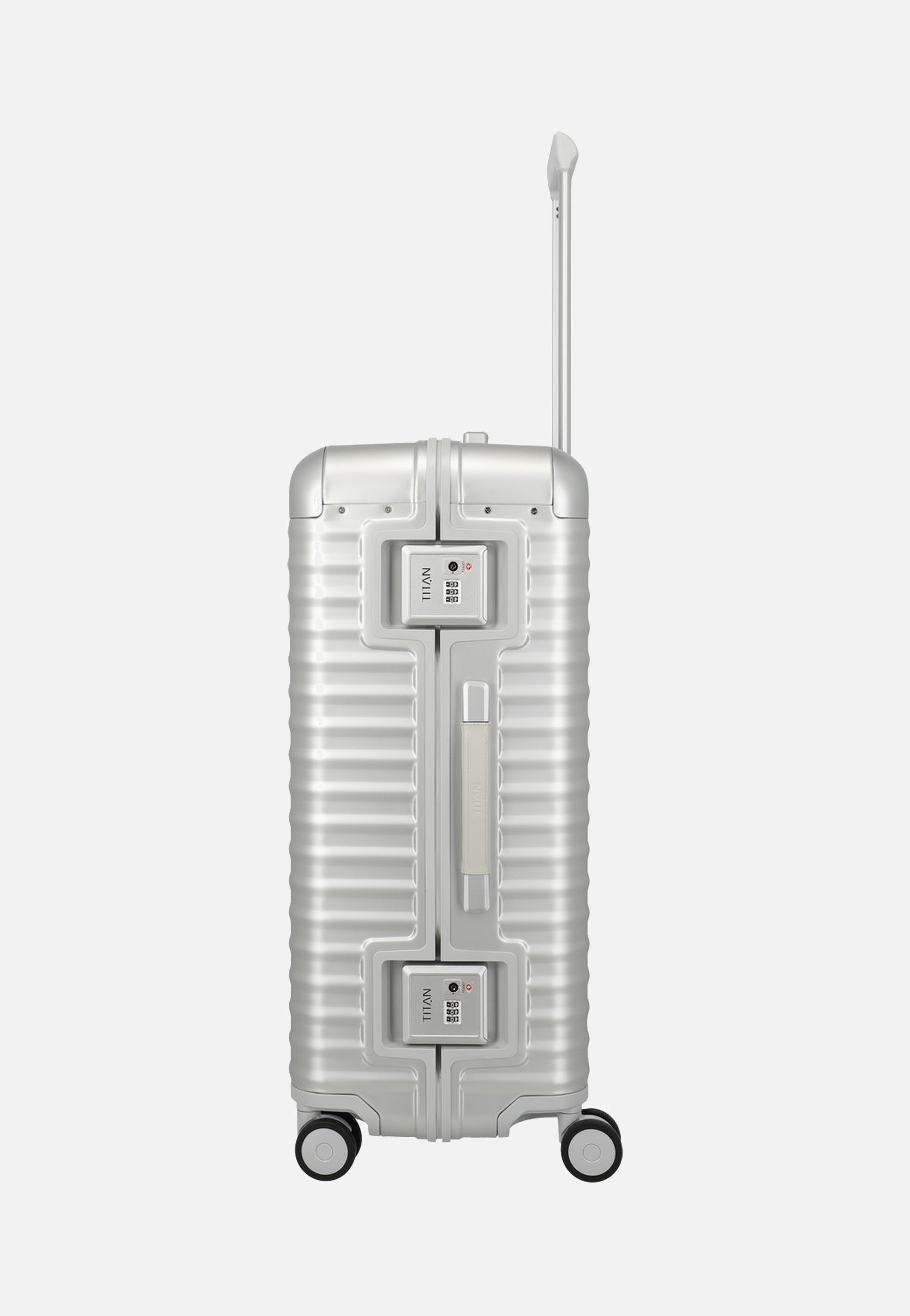 Titan ETERNITY 4w Trolley L Silver Suitcase