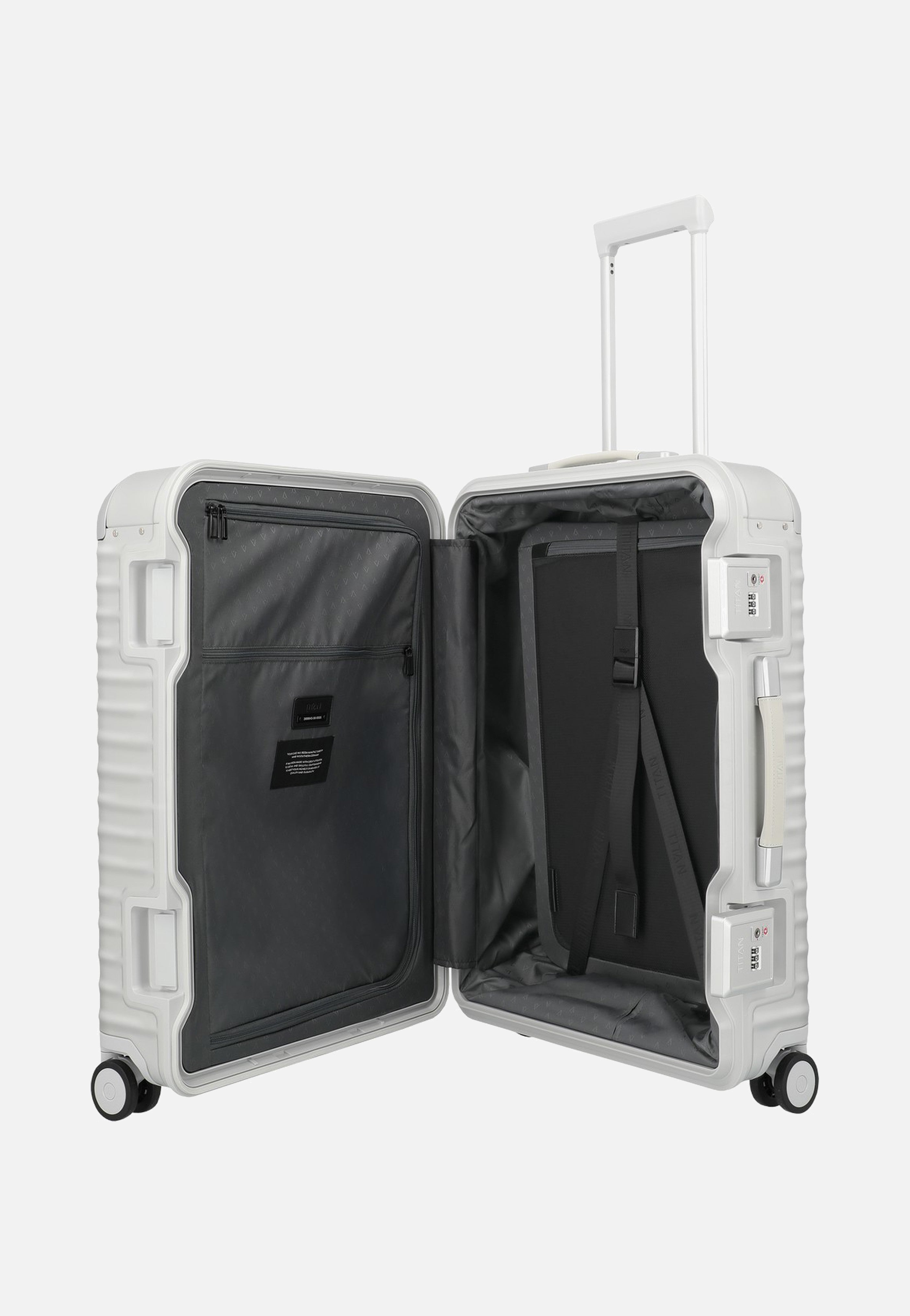 Titan ETERNITY 4w Trolley M+ Silver Suitcase