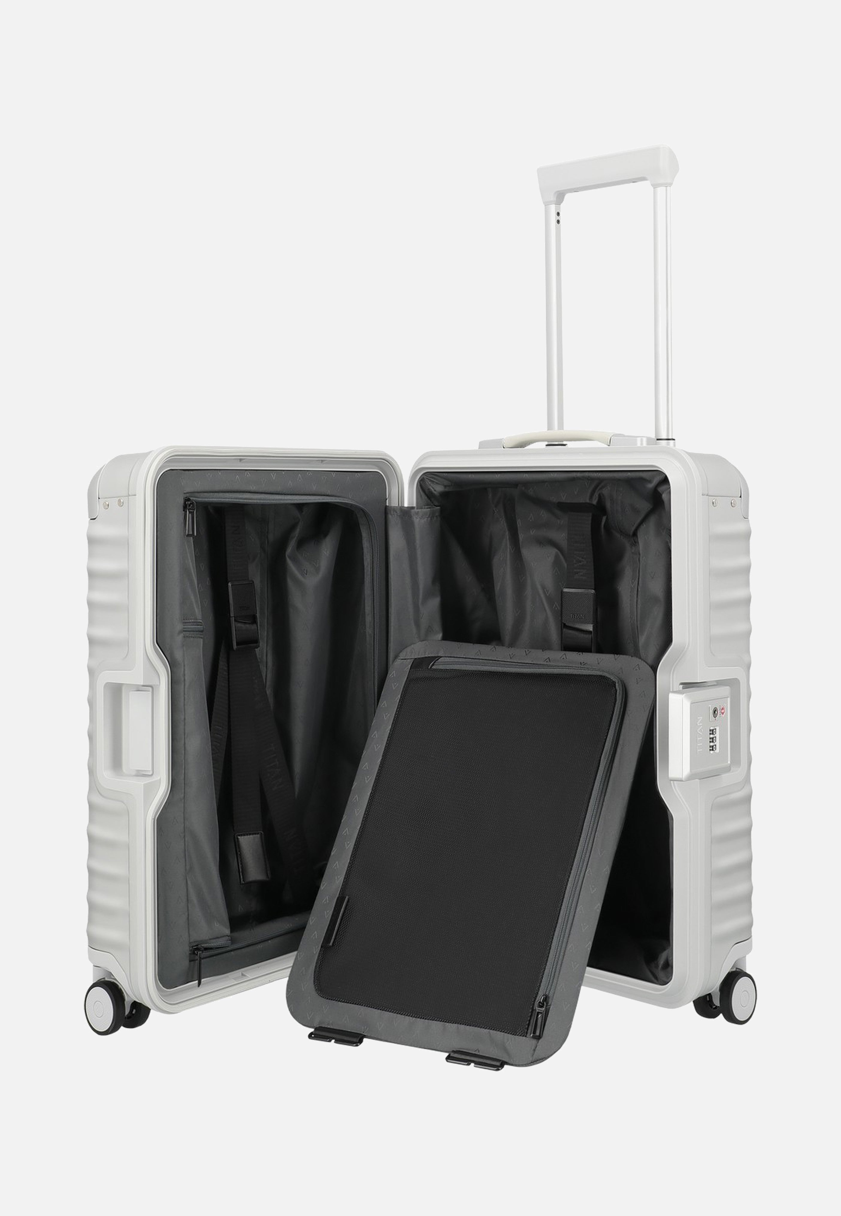 Titan ETERNITY 4w Trolley S23 Silver Suitcase