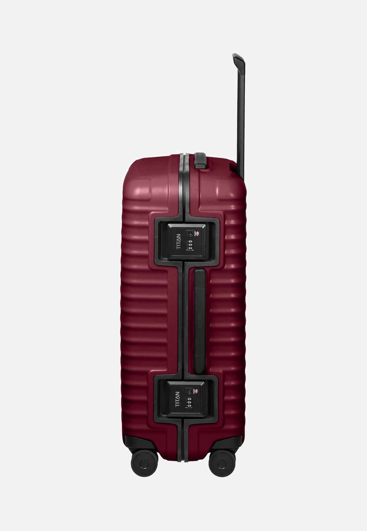 Titan OVERSEAS 4w Trolley M+ Emberwood Red Valise