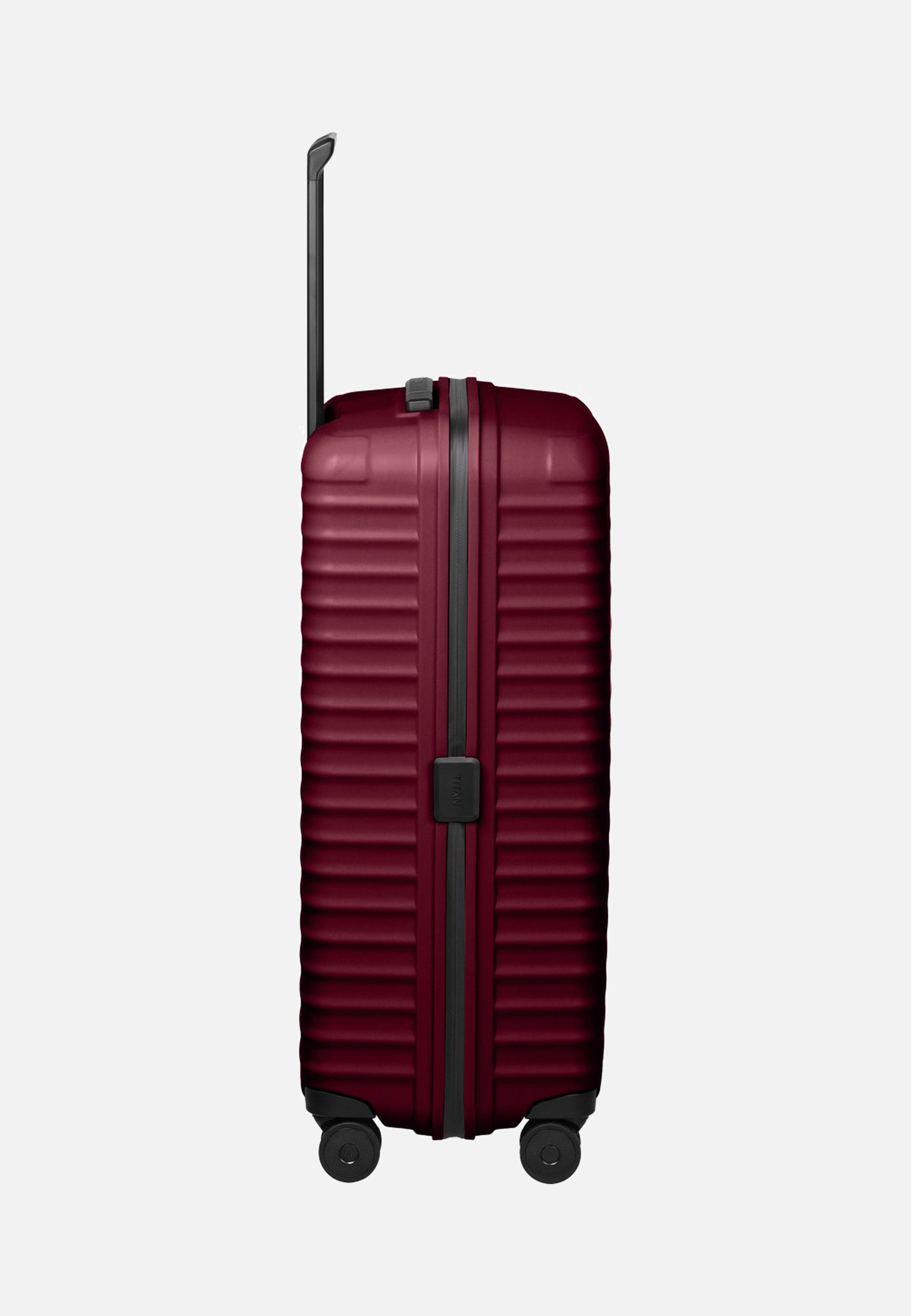 Titan UPGRADE 4w Trolley L Emberwood Red Suitcase