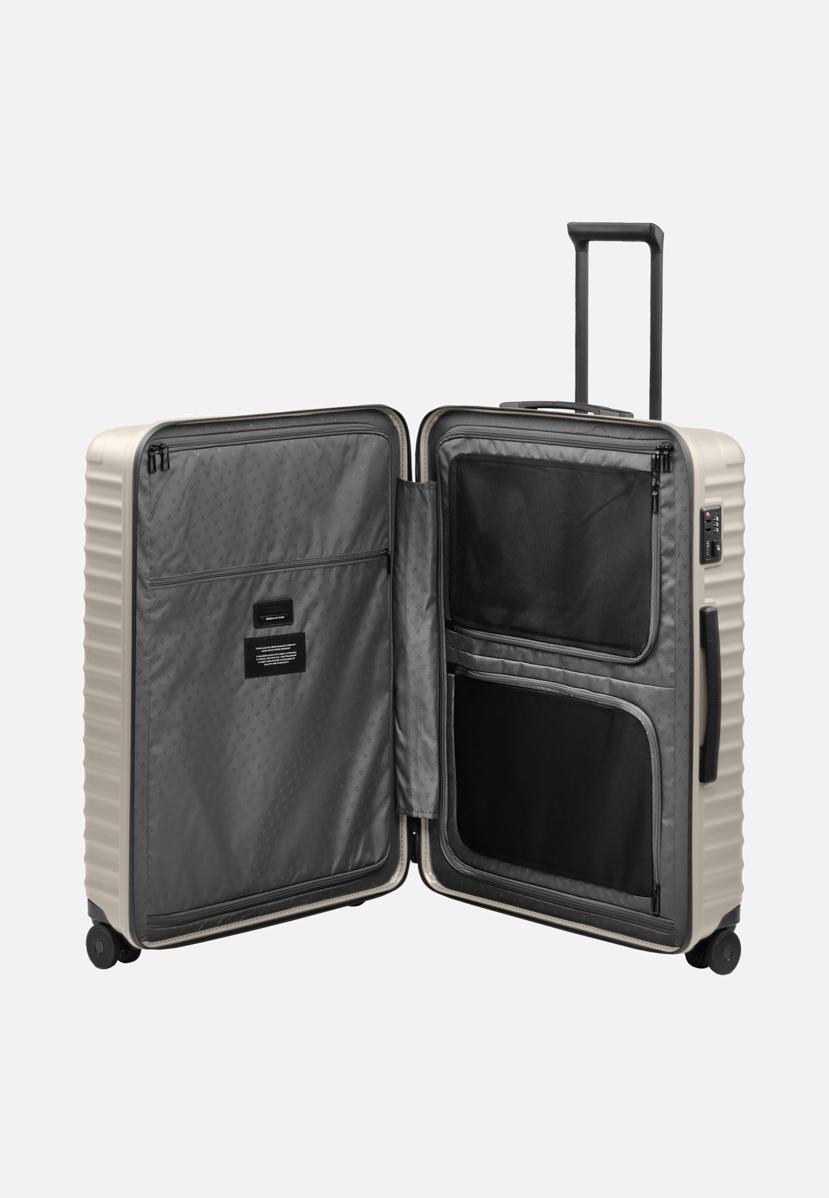 Titan UPGRADE 4w Trolley L Moonstone Grey Suitcase