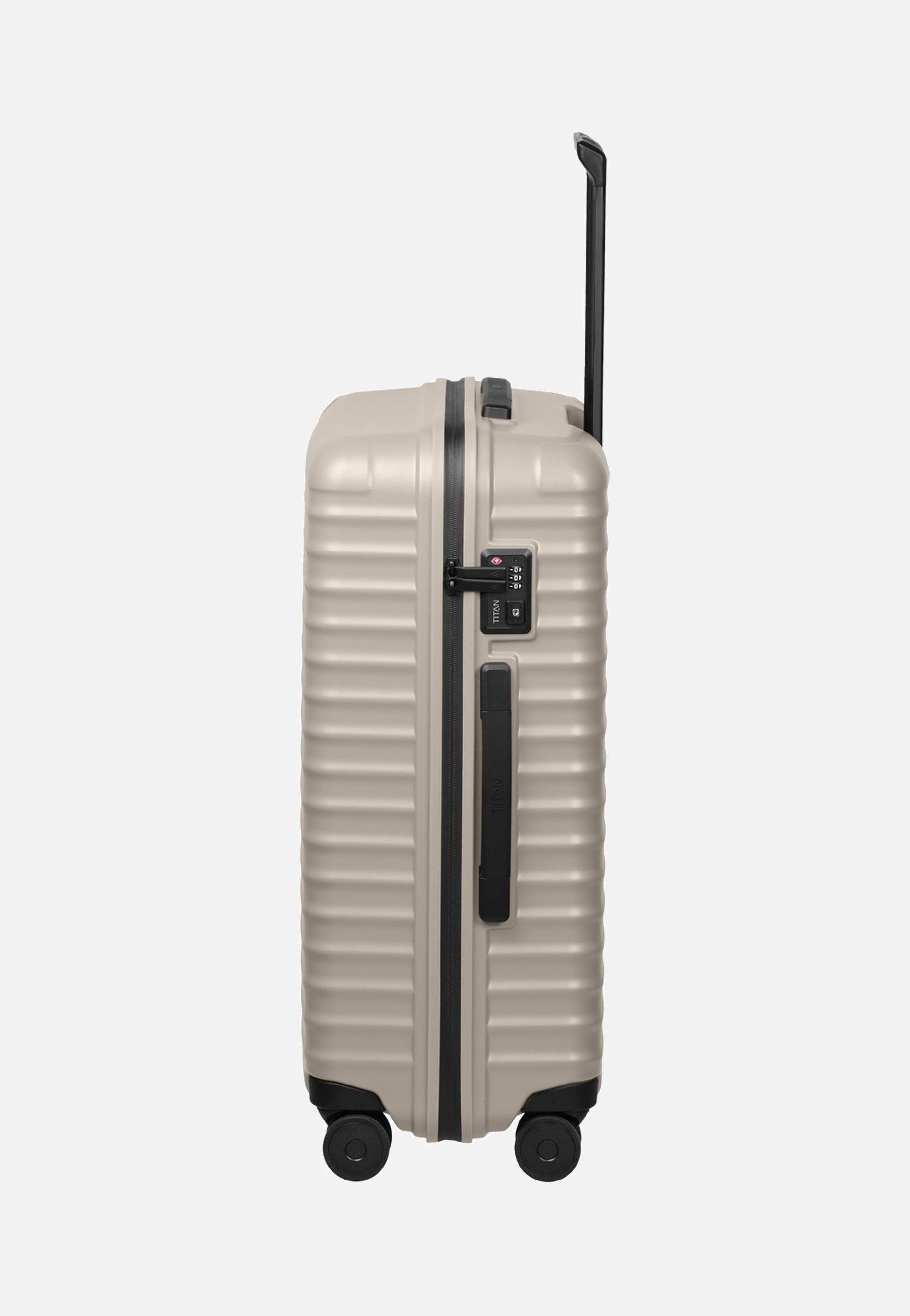 Titan UPGRADE 4w Trolley M+ Moonstone Grey Suitcase