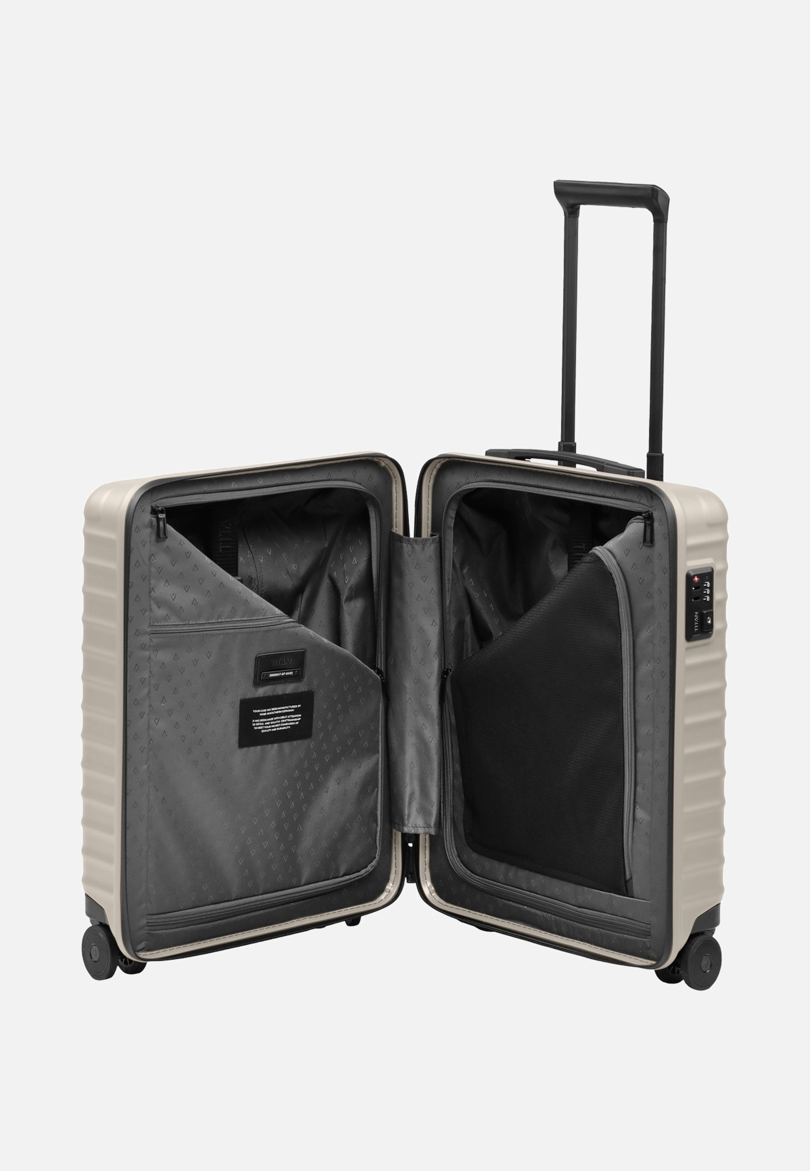 Titan UPGRADE 4w Trolley S23 Moonstone Grey Suitcase