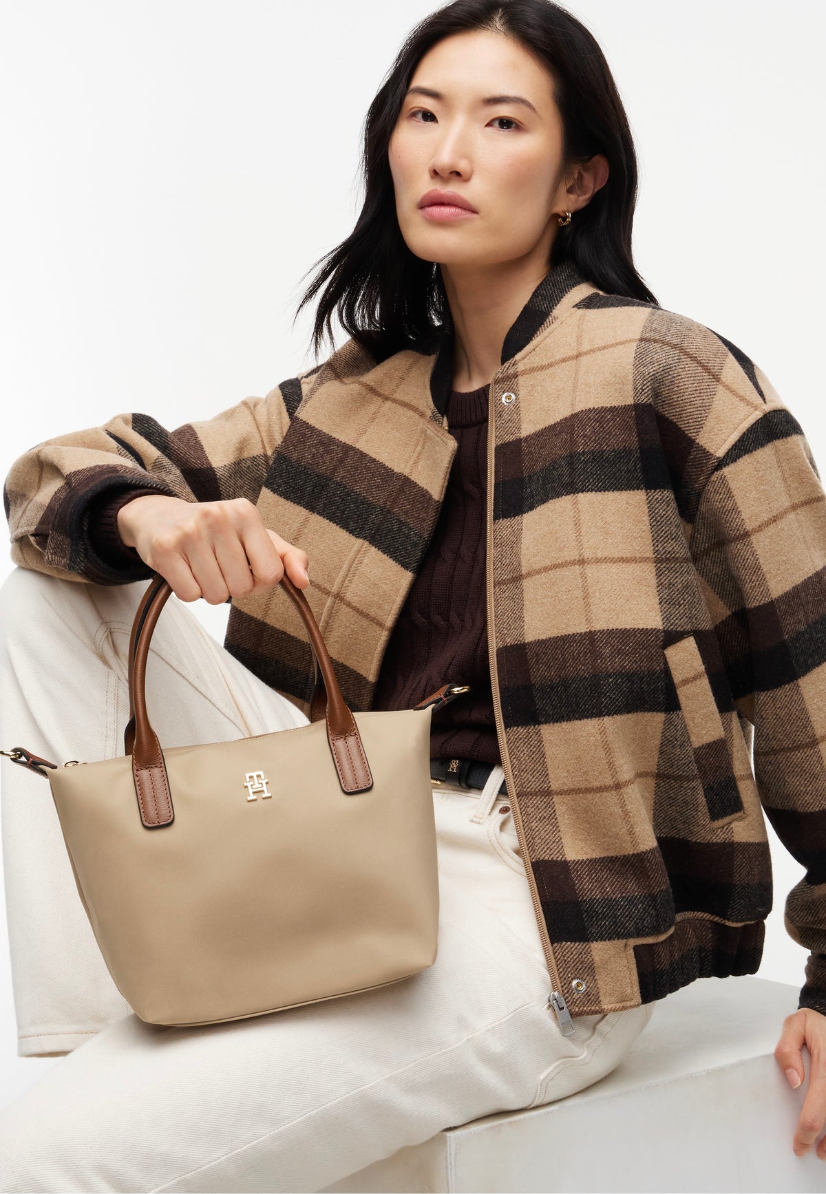 Tommy Hilfiger Popette Mini Tote Horseradish Borsa tote