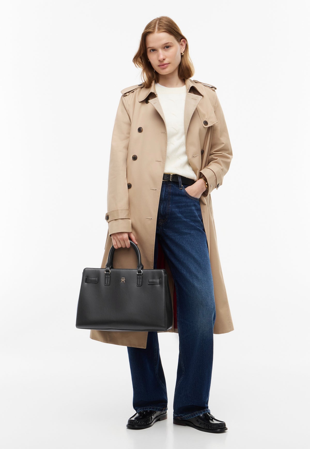 Tommy Hilfiger TH Joy Satchel Black Borsa a tracolla