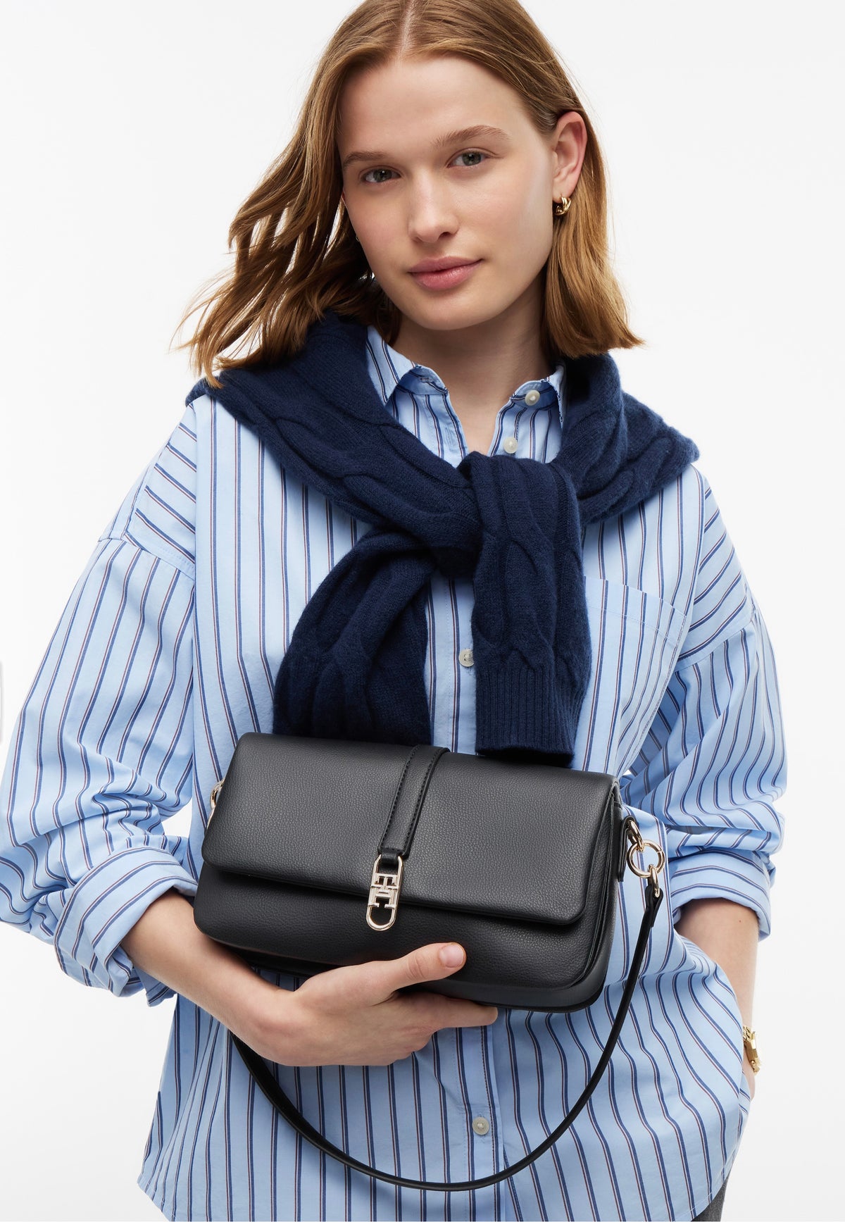 Tommy Hilfiger TH Libre Conv Flap Crossover Black Sac à bandoulière